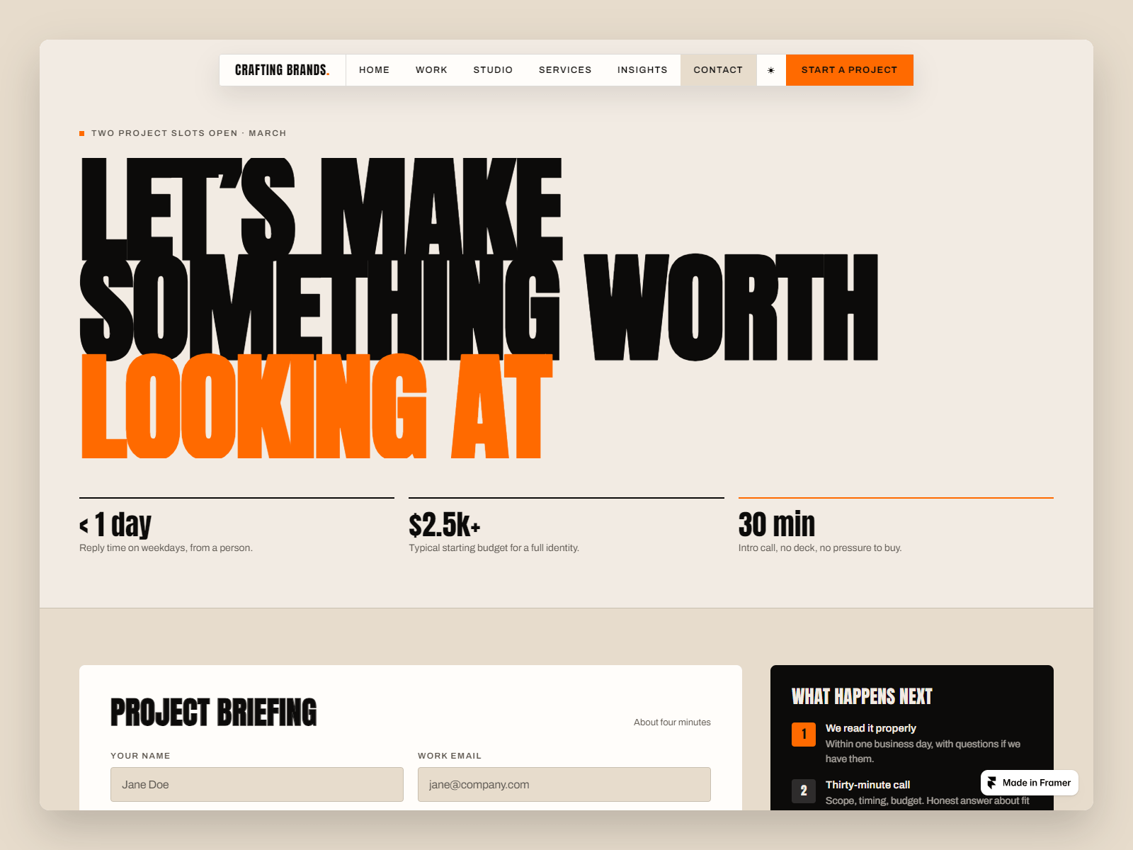 Crafting Brands