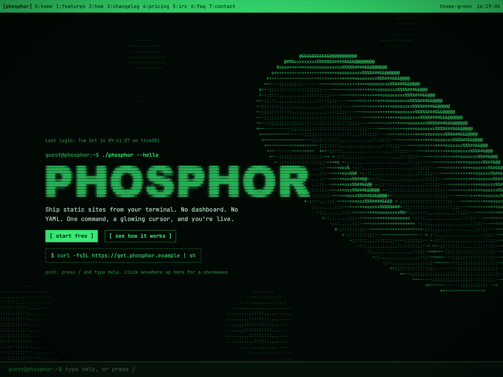 PHOSPHOR Terminal