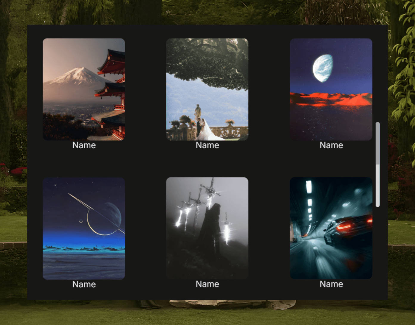 Scroll MacOs - Dark