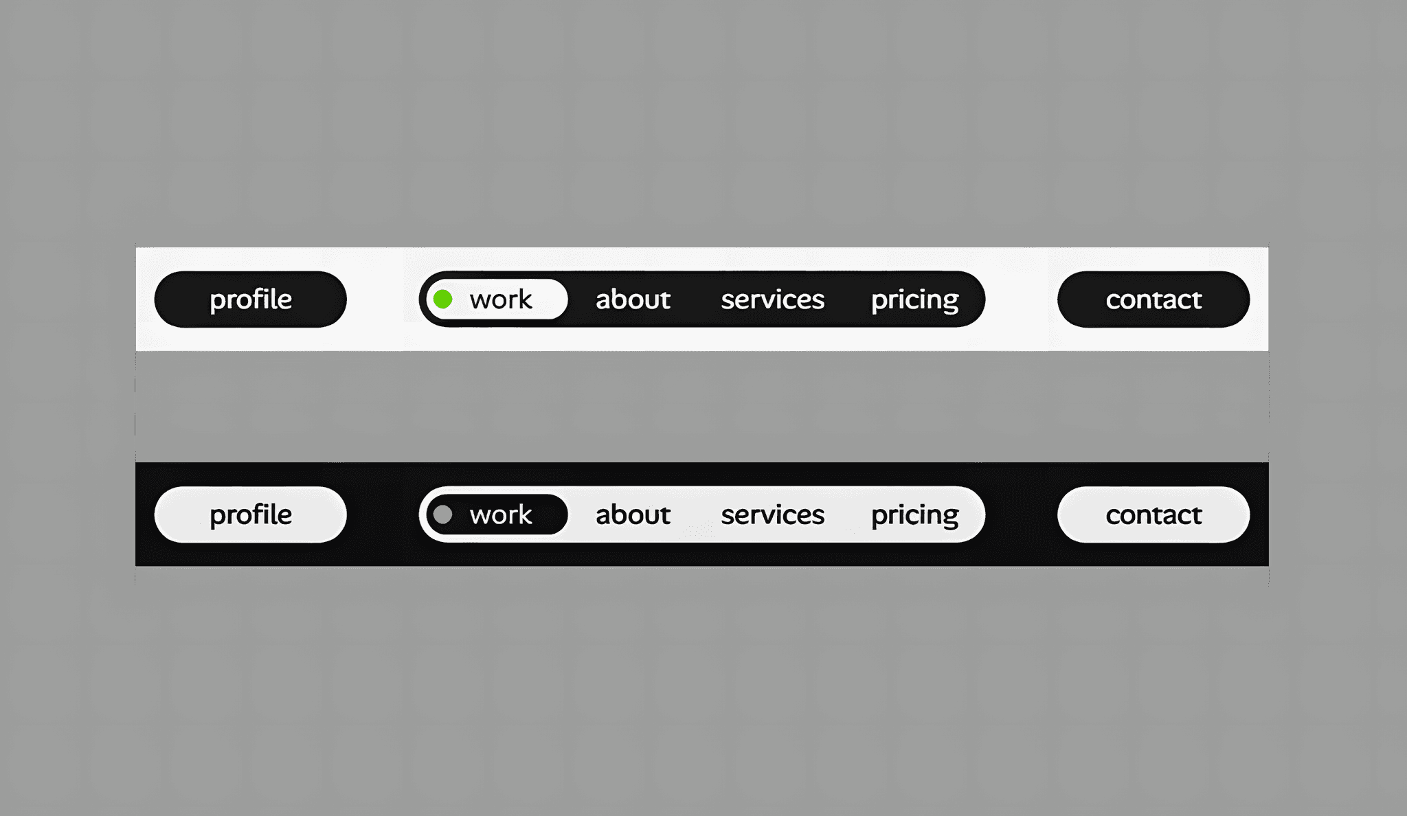 NavBar Scroll Pill