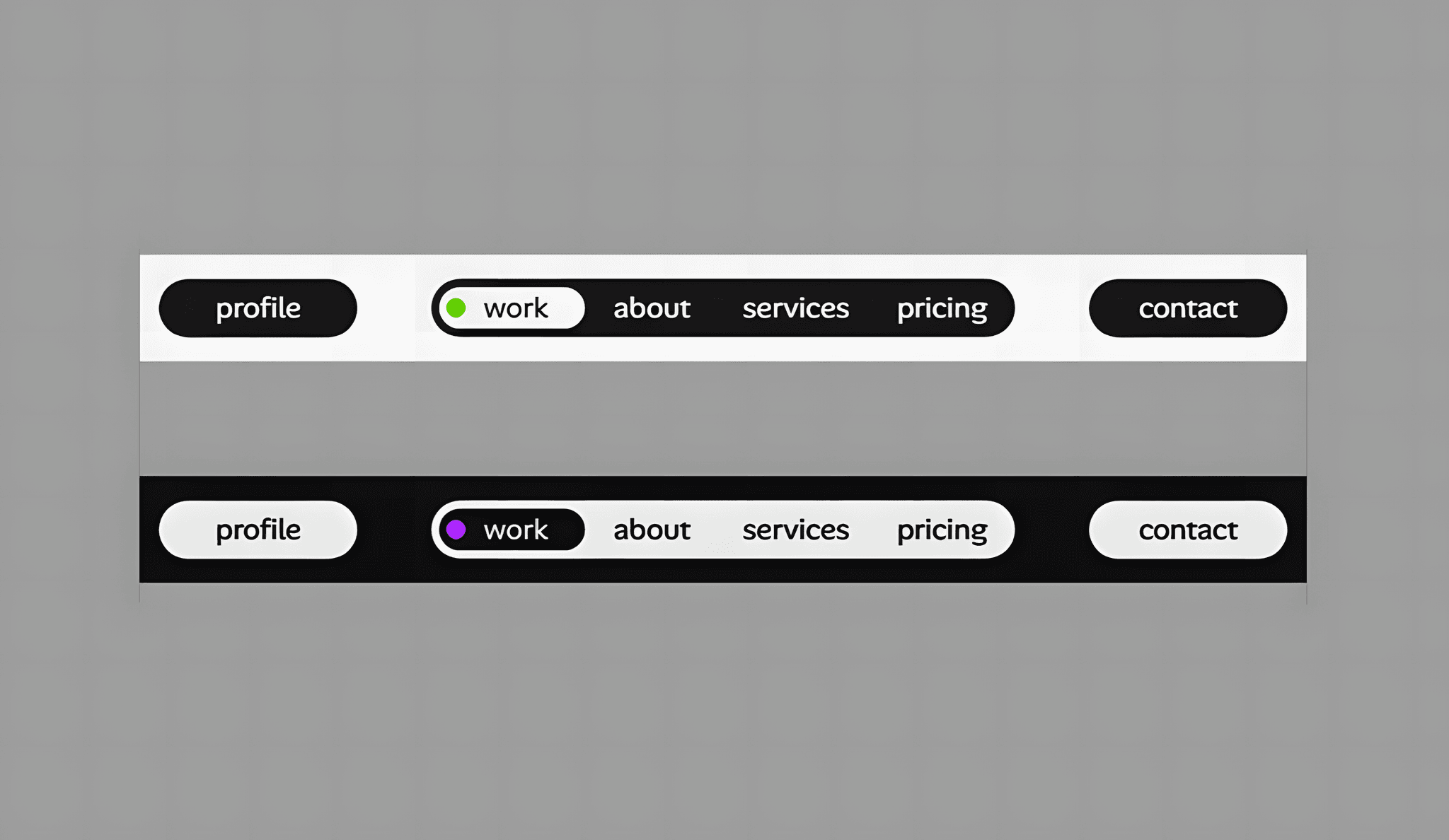 NavBar Scroll Pill