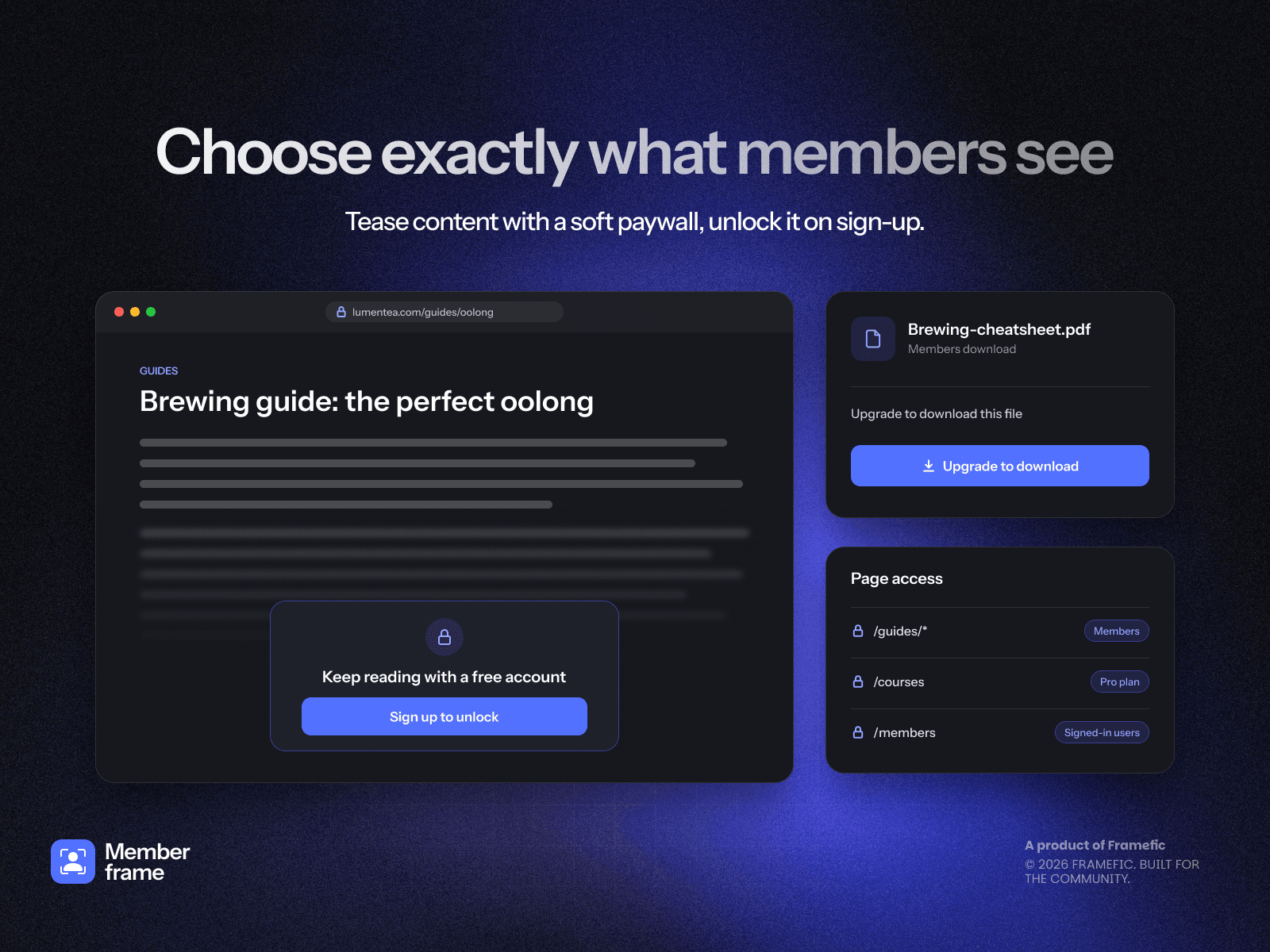 MemberFrame