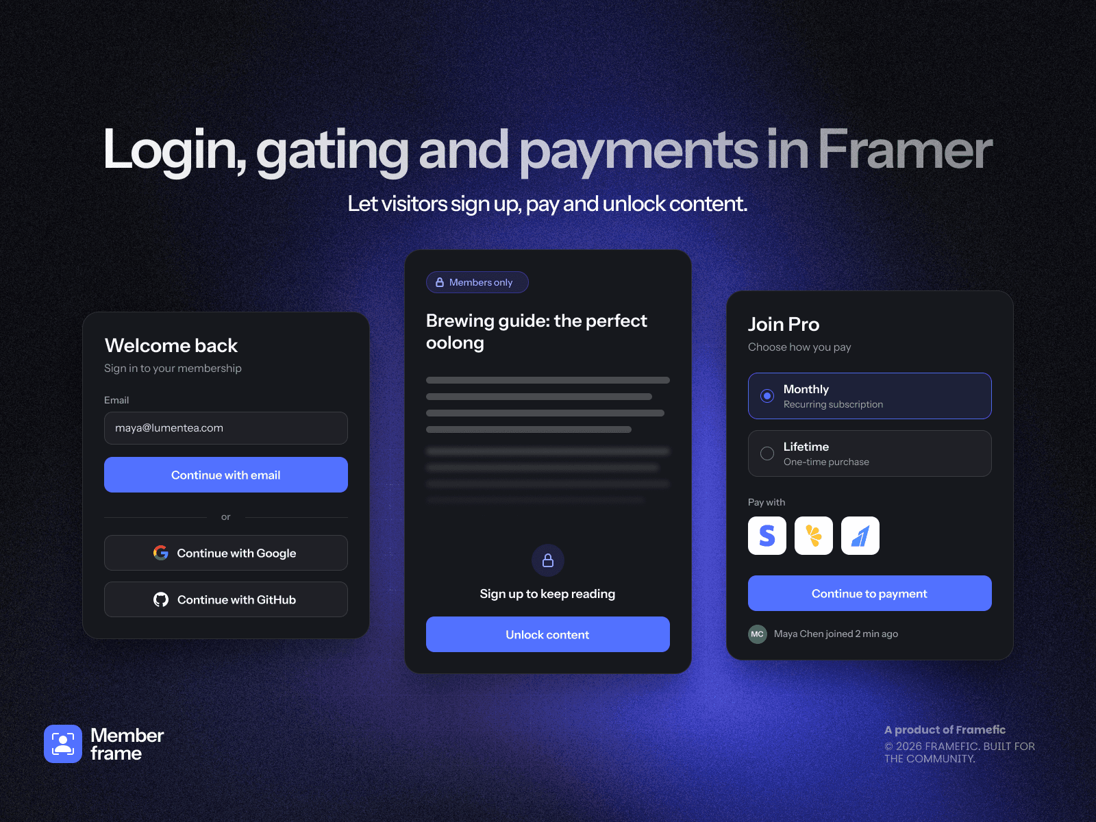 MemberFrame