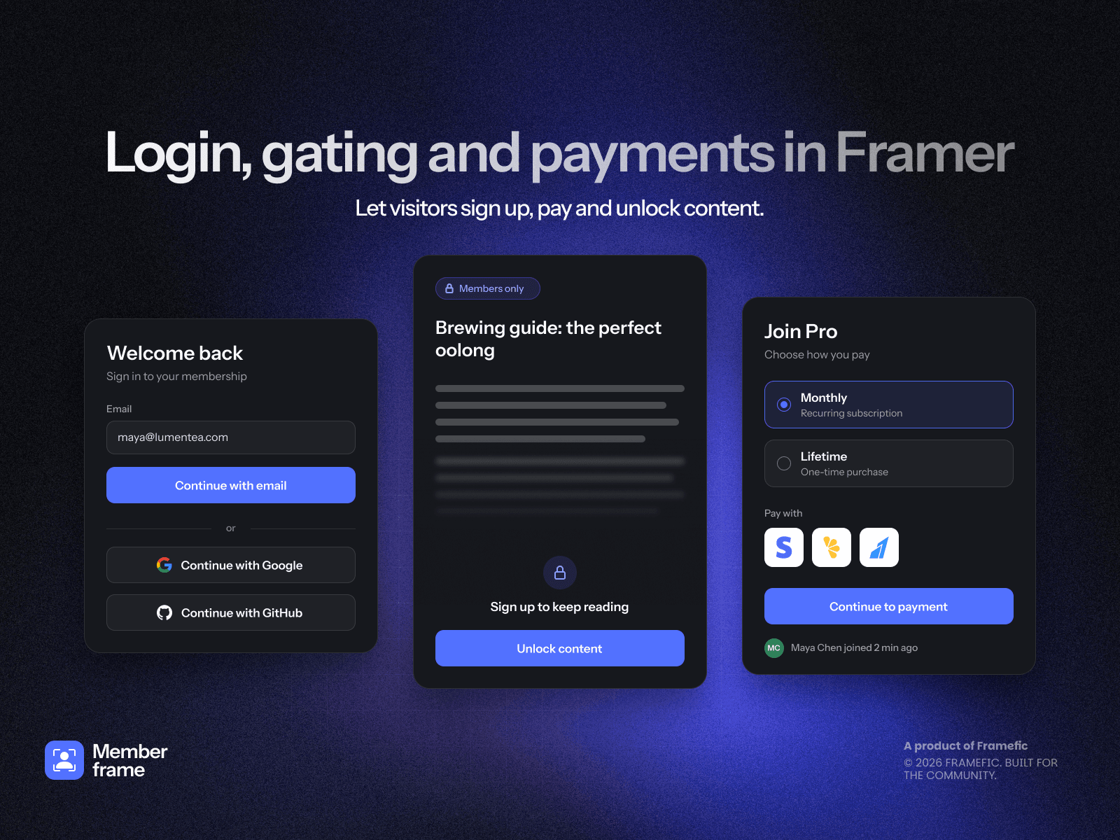 MemberFrame