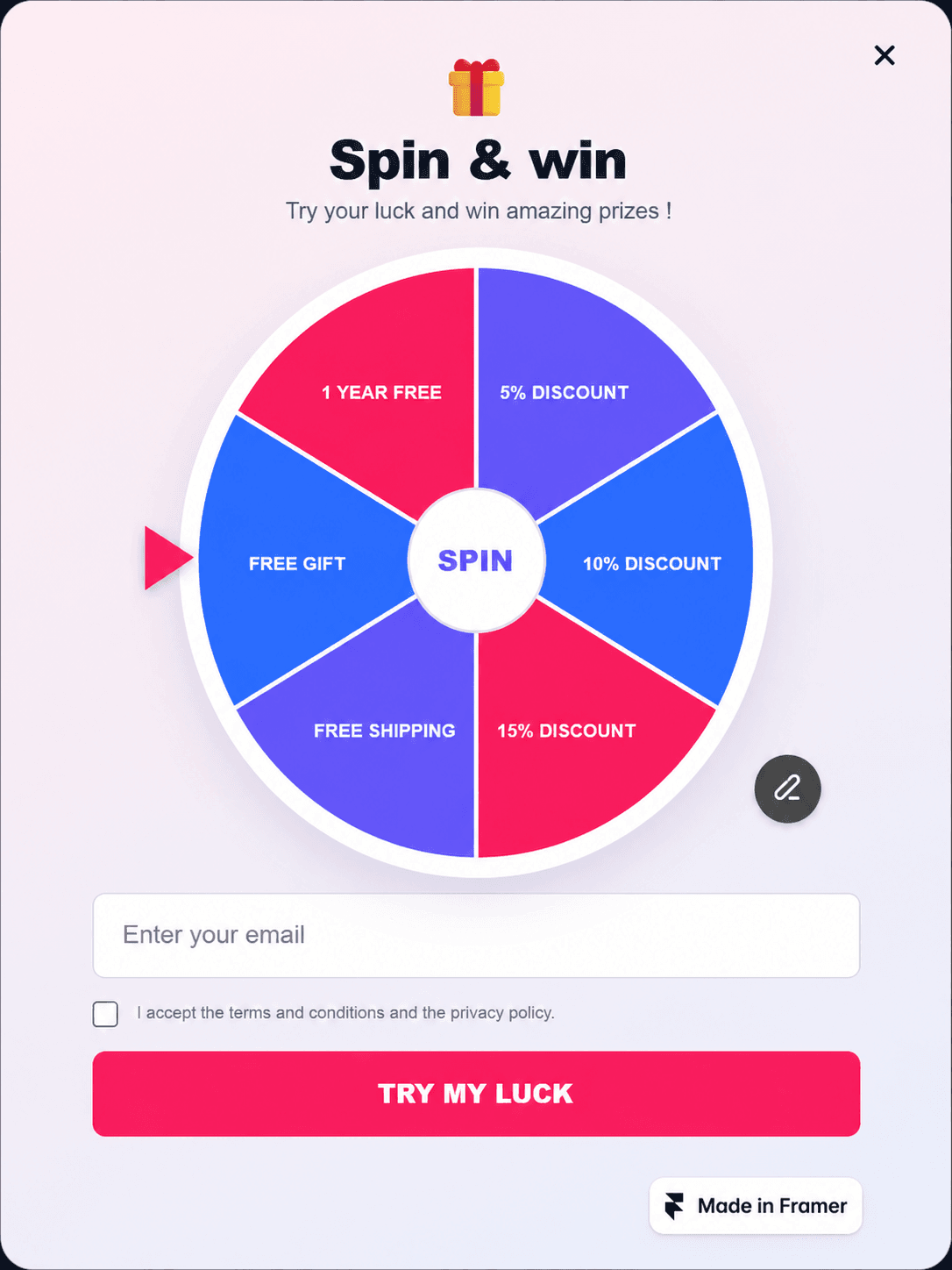 Spin & Win Wheel