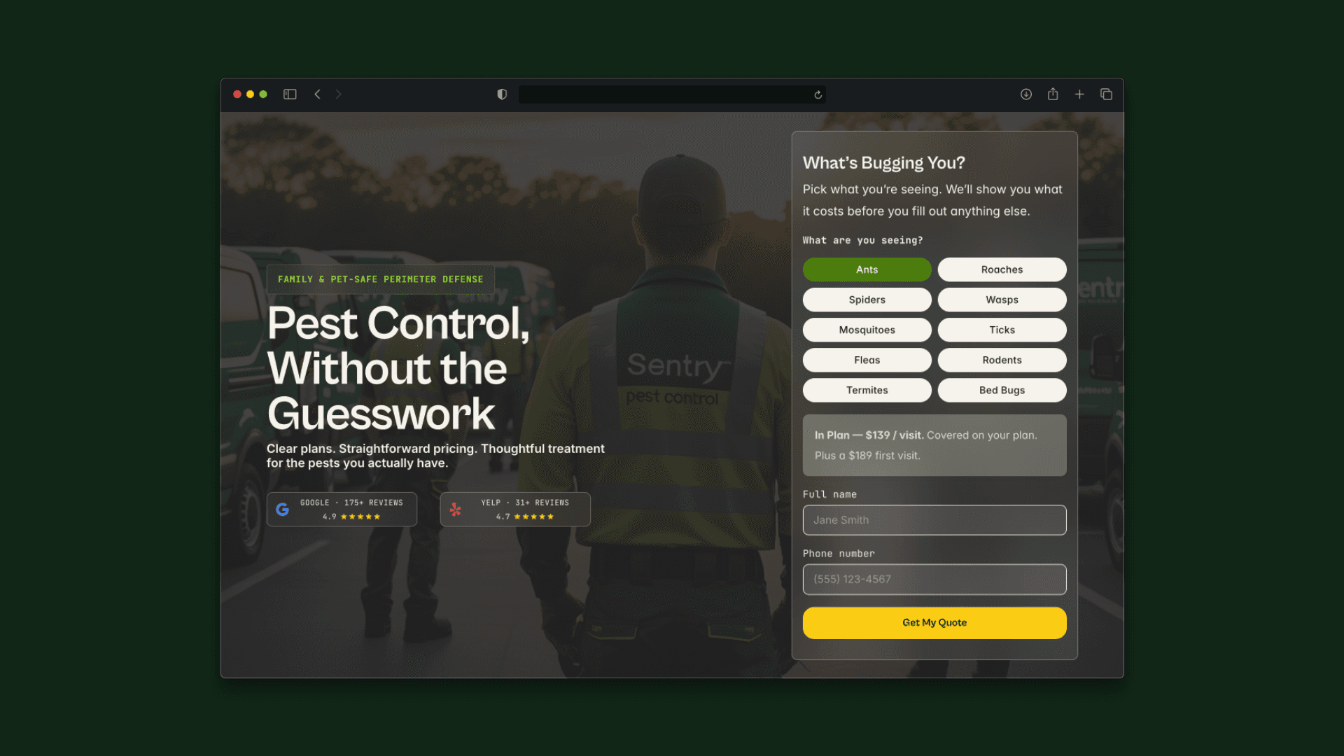 Sentry Pest Co