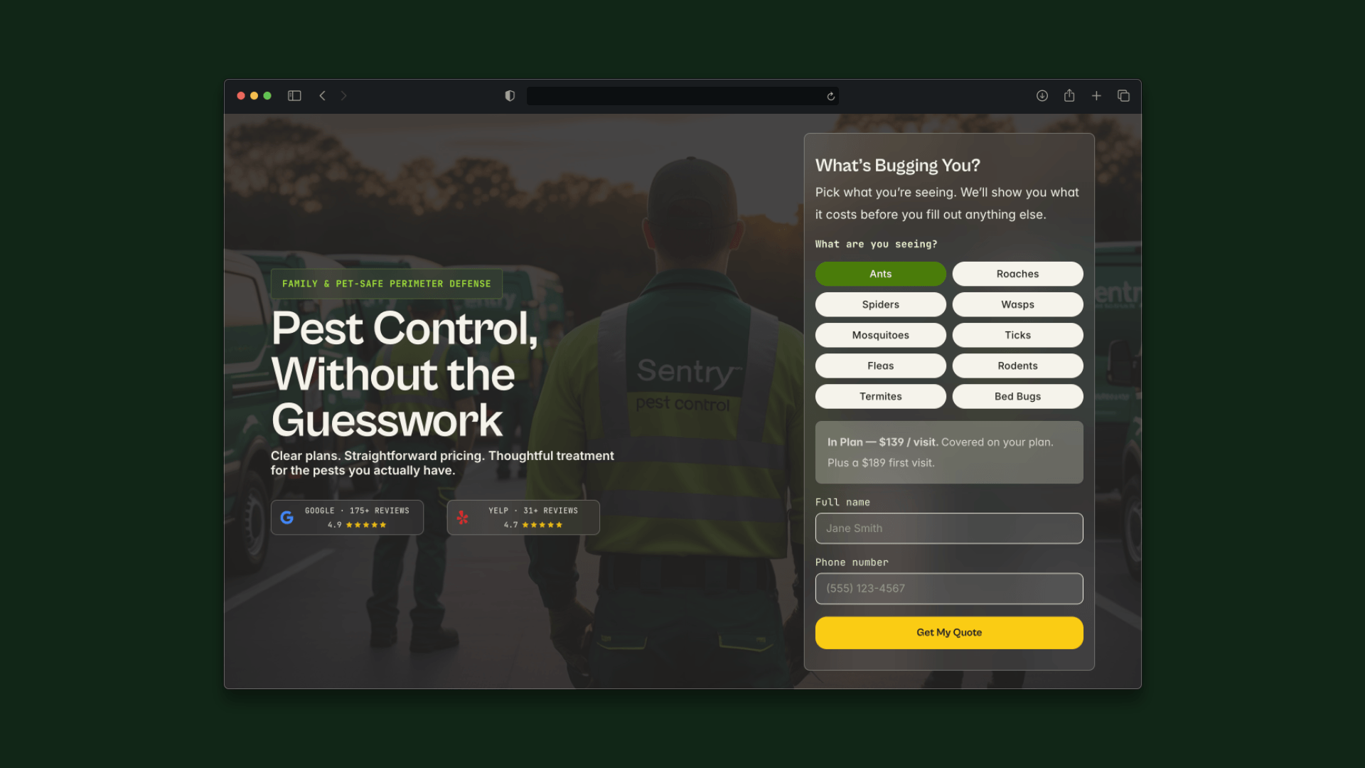 Sentry Pest Co