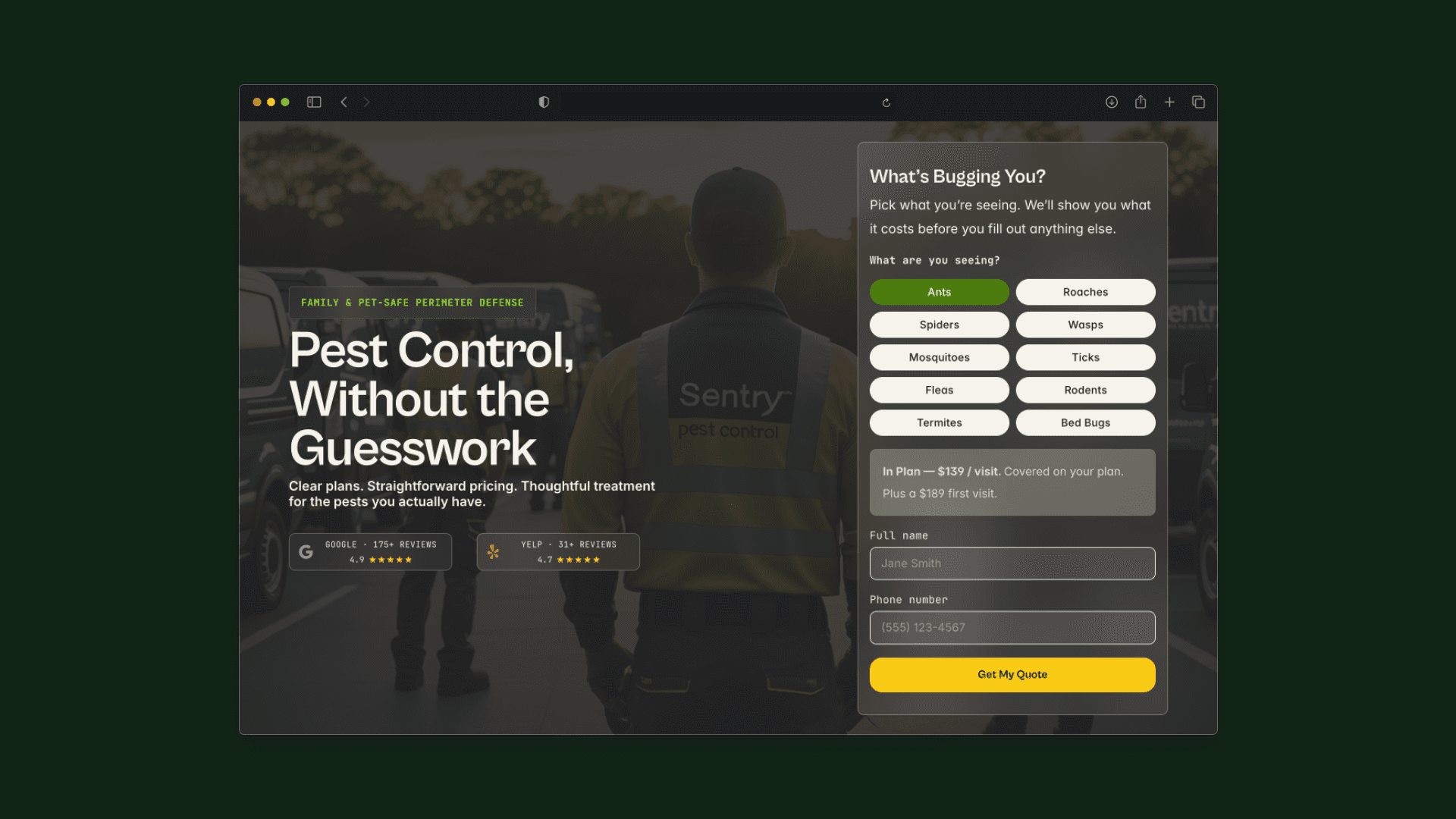 Sentry Pest Co