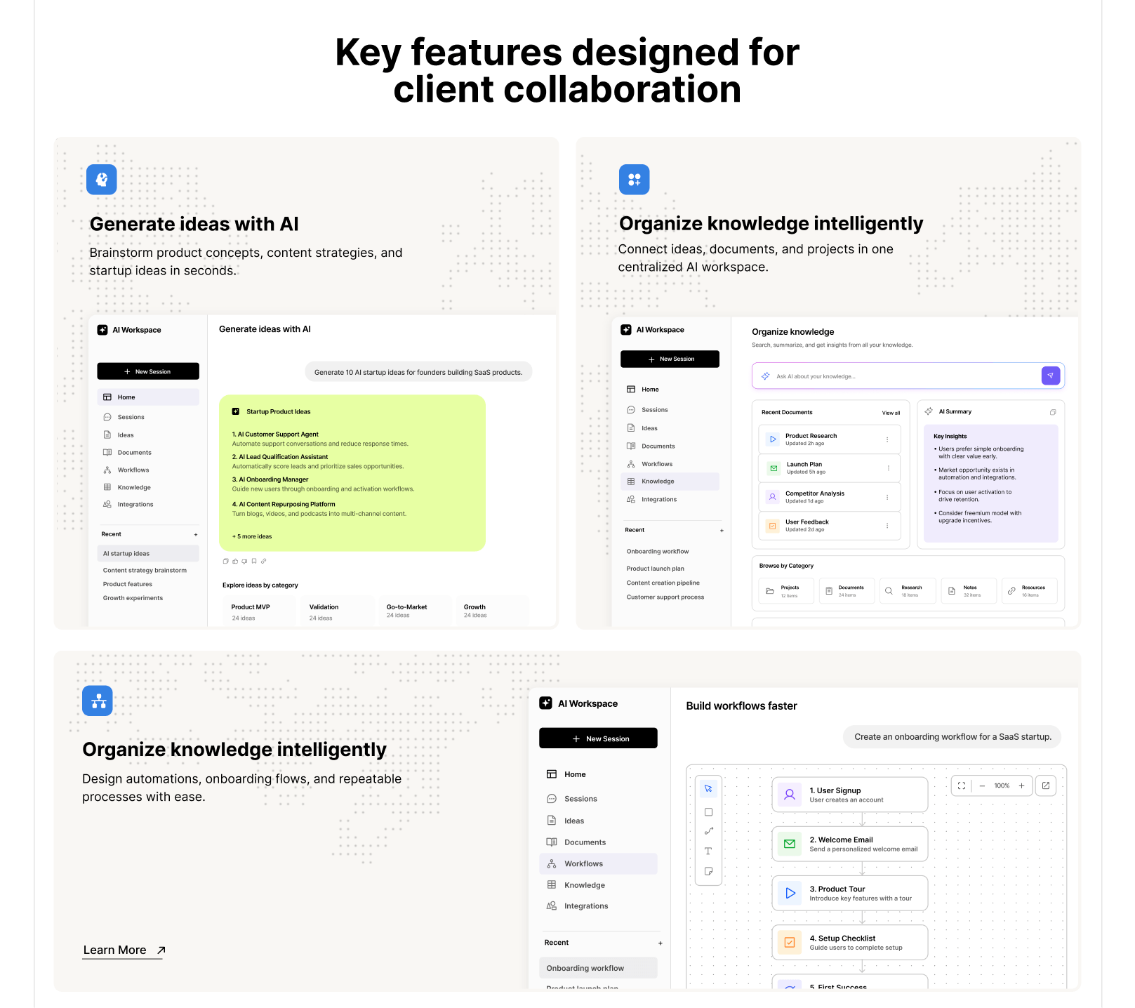 Still can't post GIFs here...SuppAI exploration process ✨A look back at the journey behind my AI Workspace @Framer template.From early concepts to the final design — exploring, refining, and shaping every detail along the way.Explore SuppAI ↓ go-readytolaunch.com/template/suppai