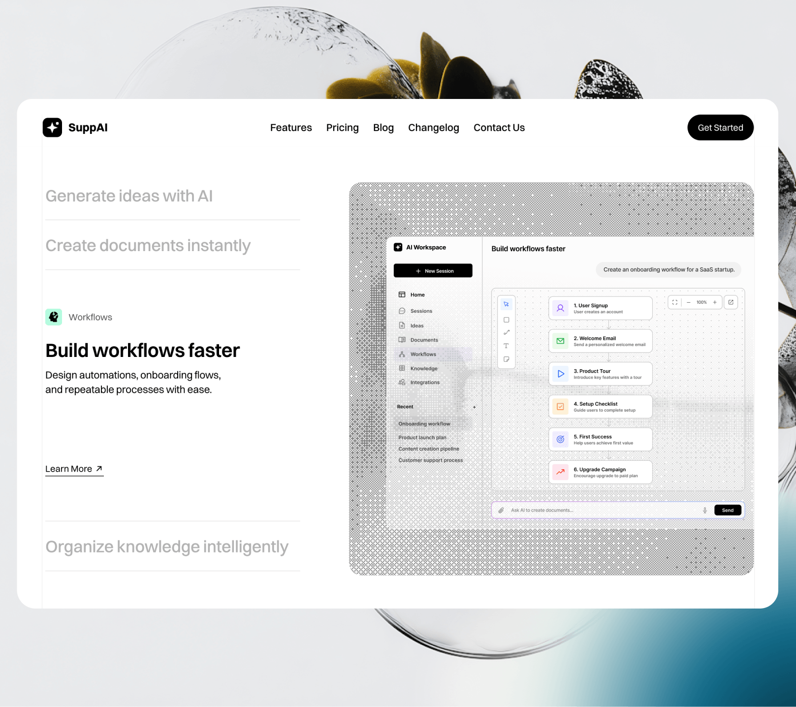 Still can't post GIFs here...SuppAI exploration process ✨A look back at the journey behind my AI Workspace @Framer template.From early concepts to the final design — exploring, refining, and shaping every detail along the way.Explore SuppAI ↓ go-readytolaunch.com/template/suppai