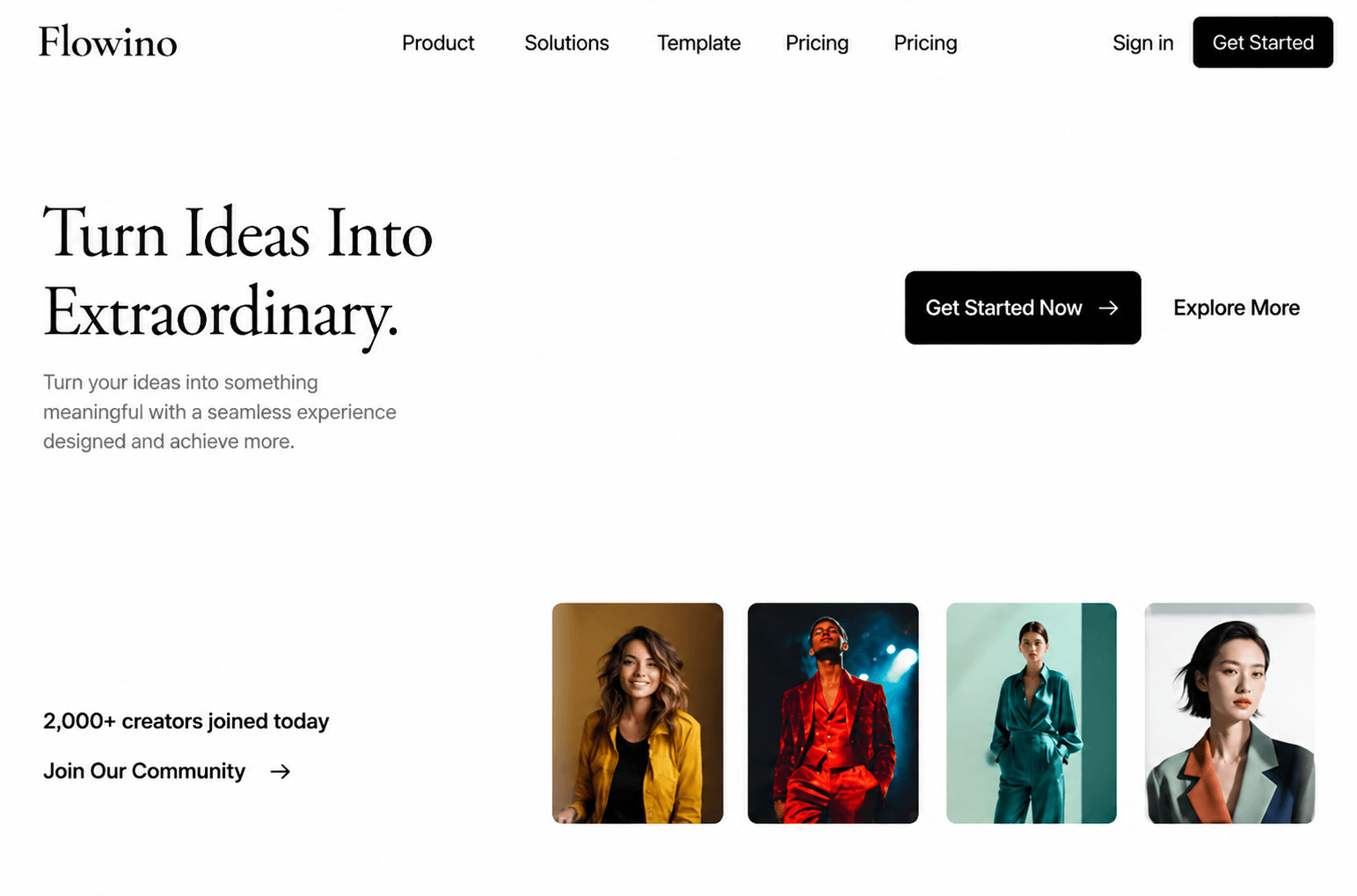 Amazing Hero Section for a Creative Design A Modern Digital Experience Built for Creators, Ideas & Limitless Growth.rate it out of 10?