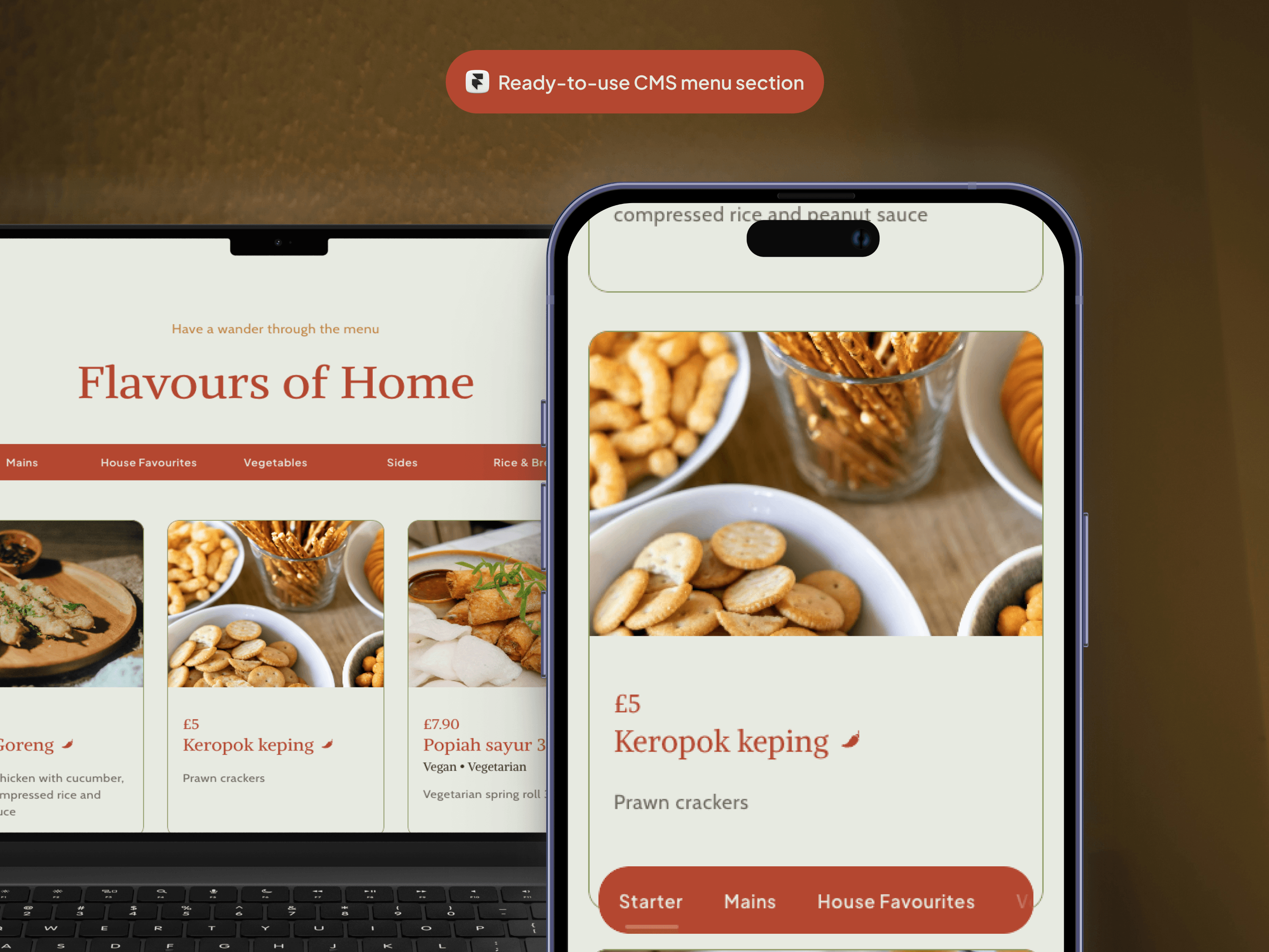Savour Food Menu