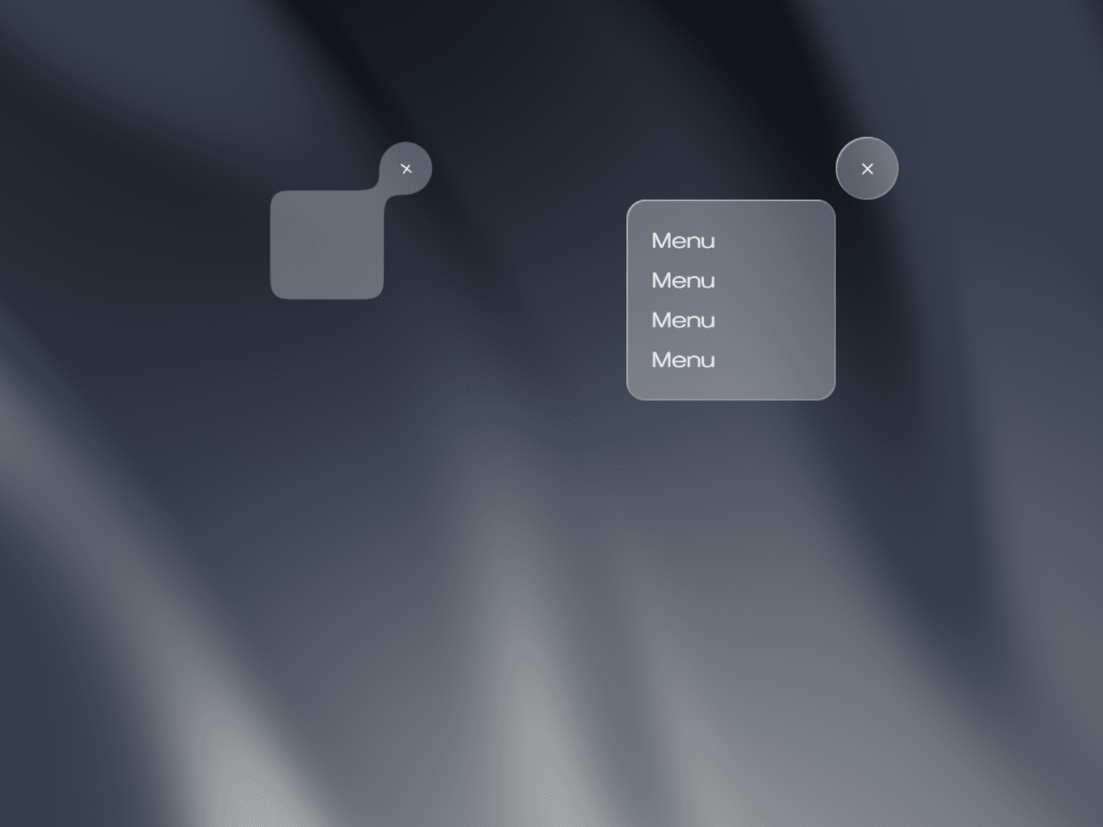 Gooey Glass Nav
