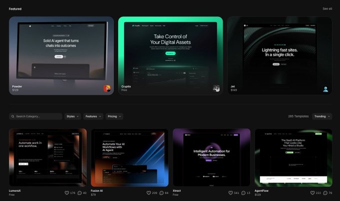 Try finding a Framer template in the "Web3" category on the marketplace, that's actually about "Web3". It's all just AI stuff. I bet sellers are just switching up their copy to AI instead, and just reposting. Either that or the Algo is crazy
