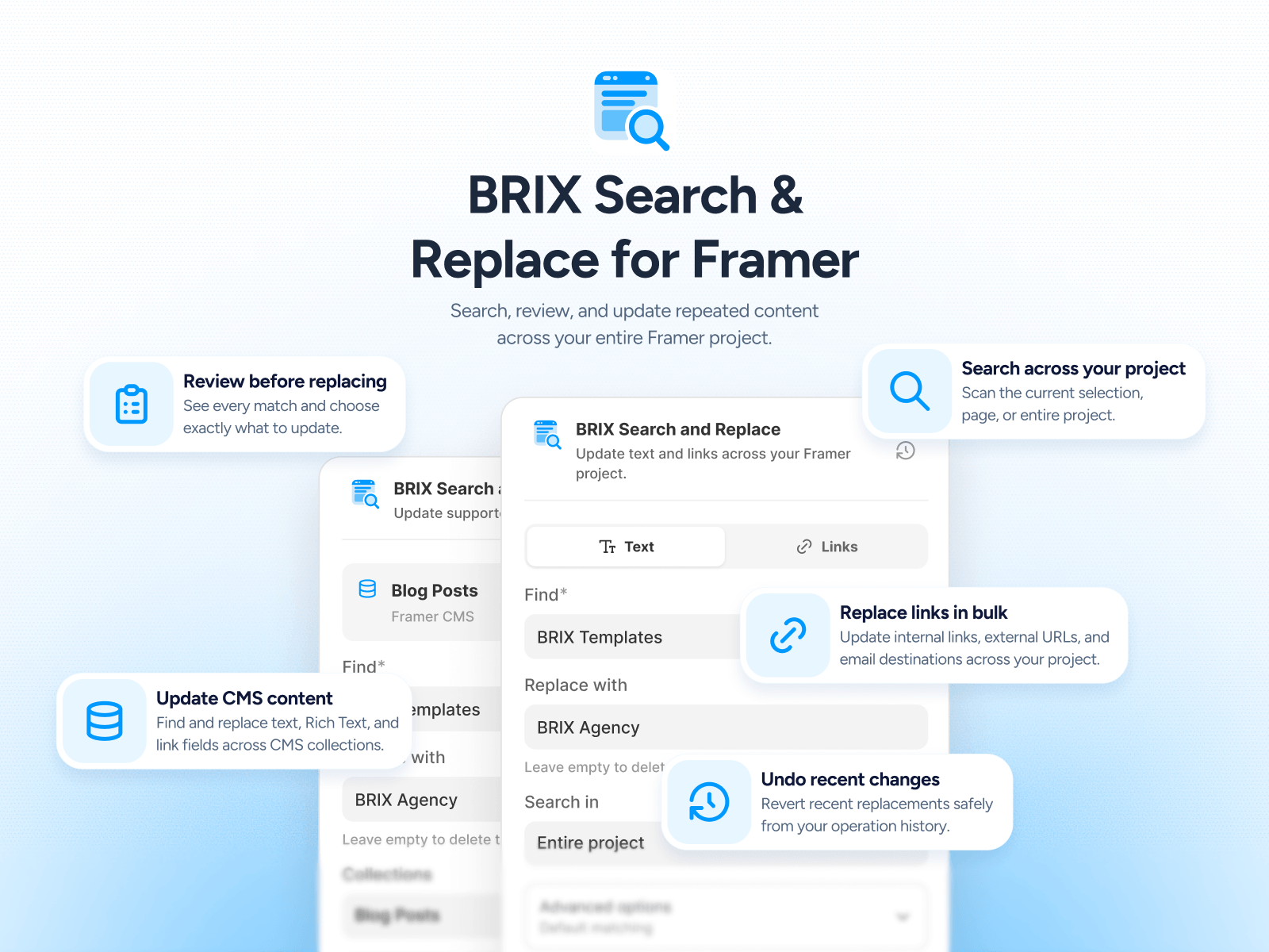 BRIX Search and Replace