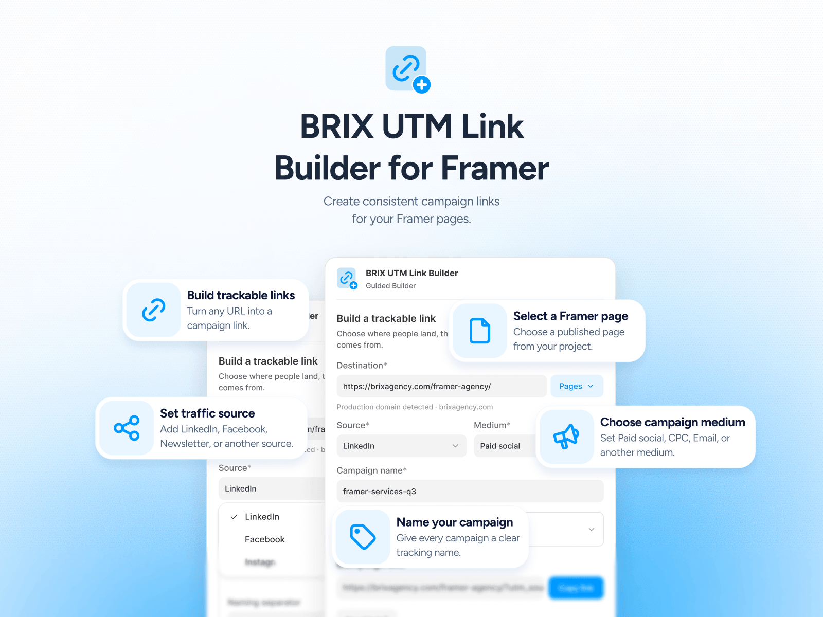 BRIX UTM Link Builder