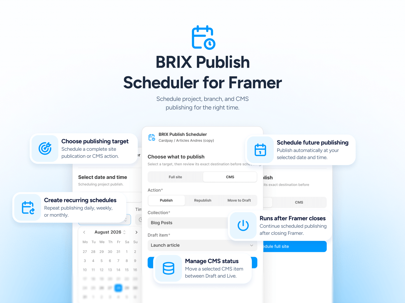BRIX Publish Scheduler