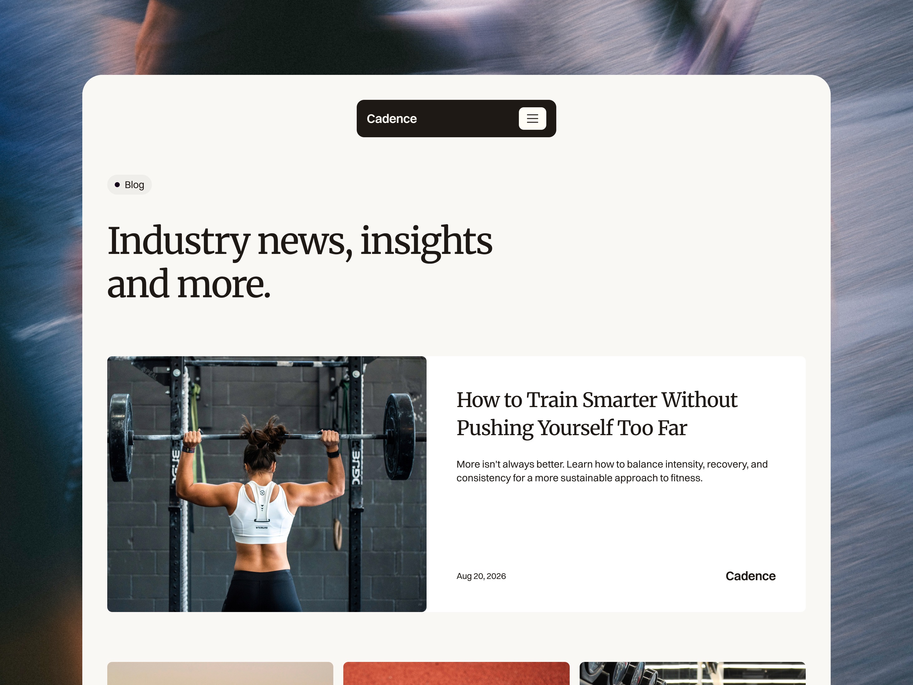 Cadence Fitness