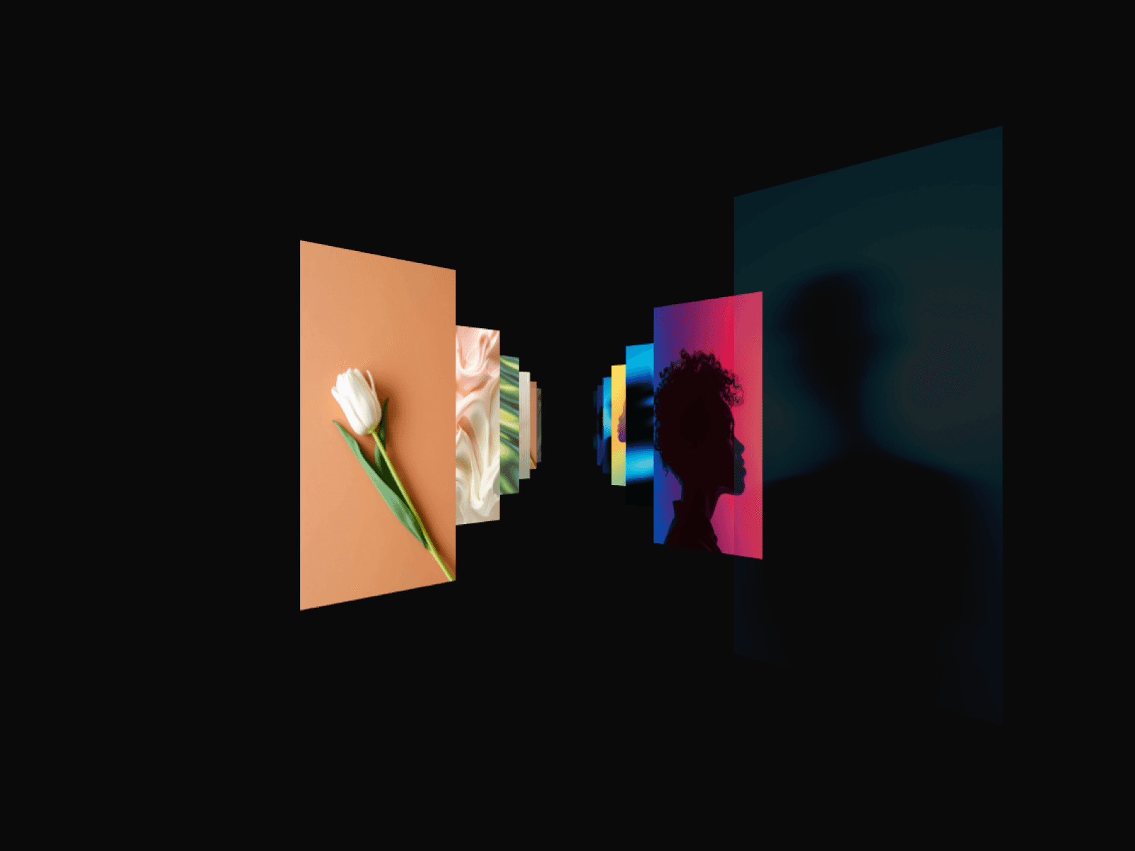 Scroll through a 3D