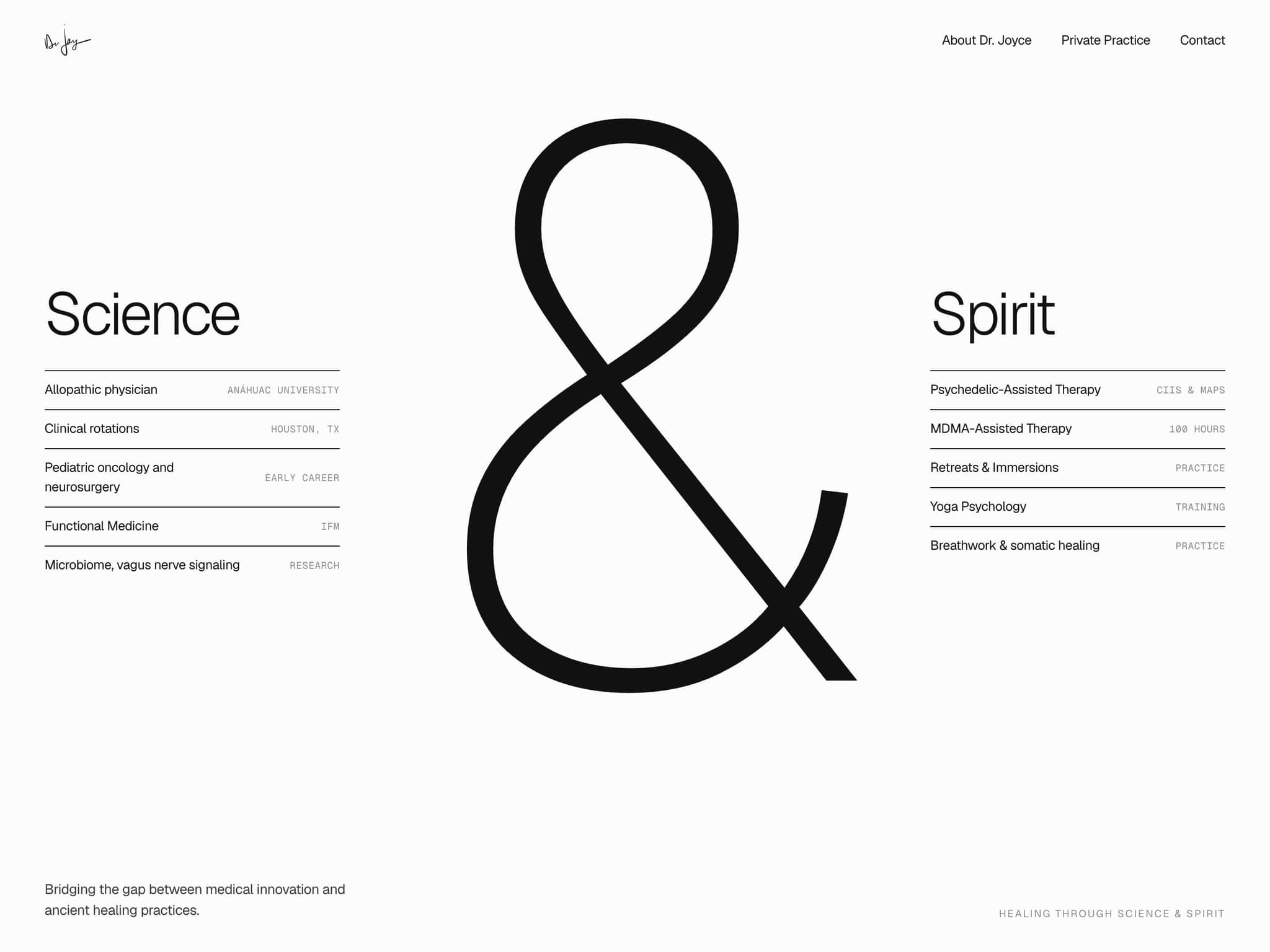 framer / Dr Joyce