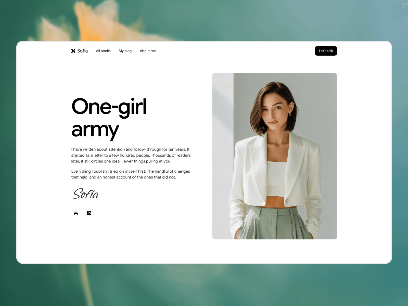 Sofia Author website