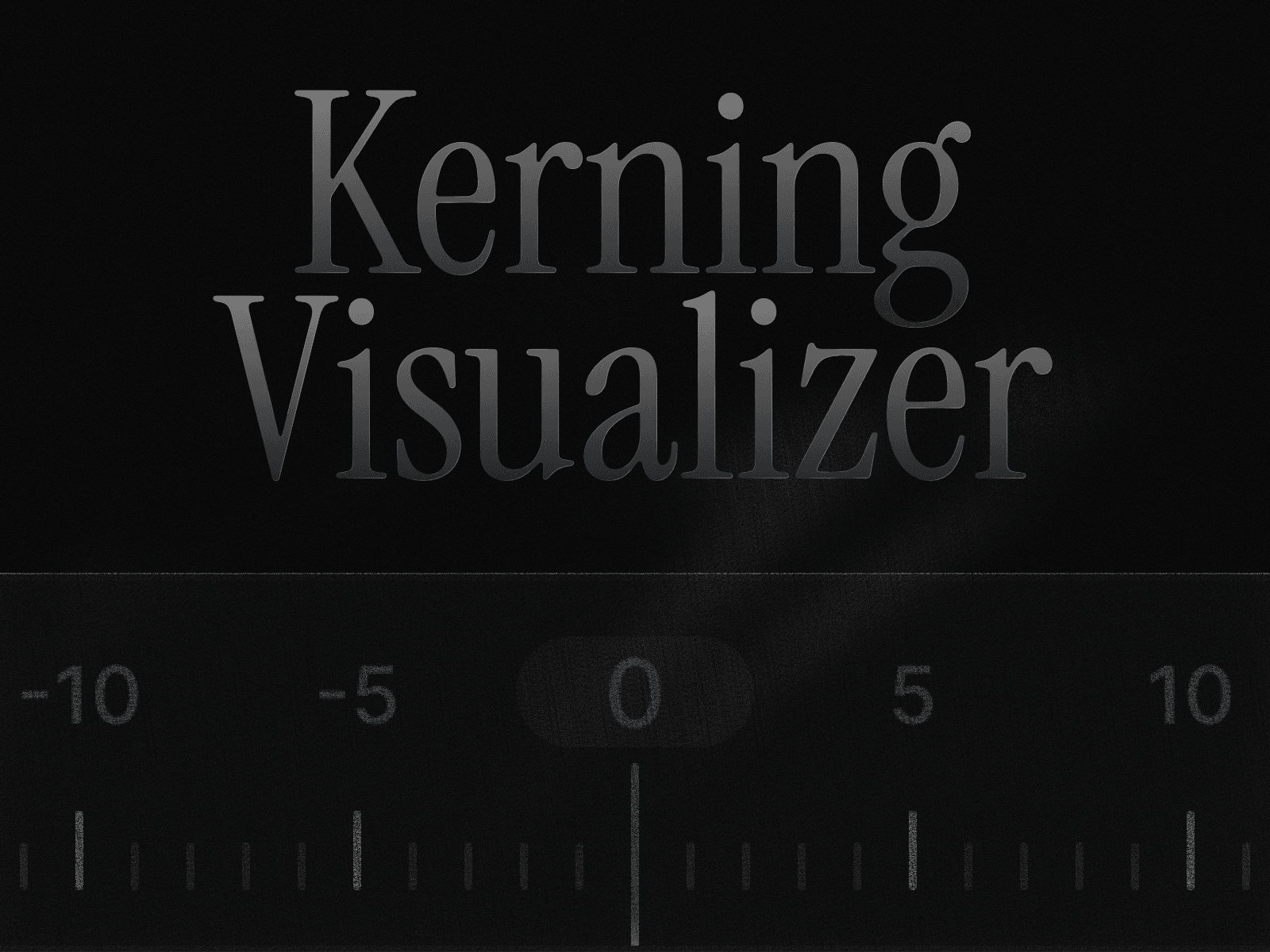 Kerning Visualizer