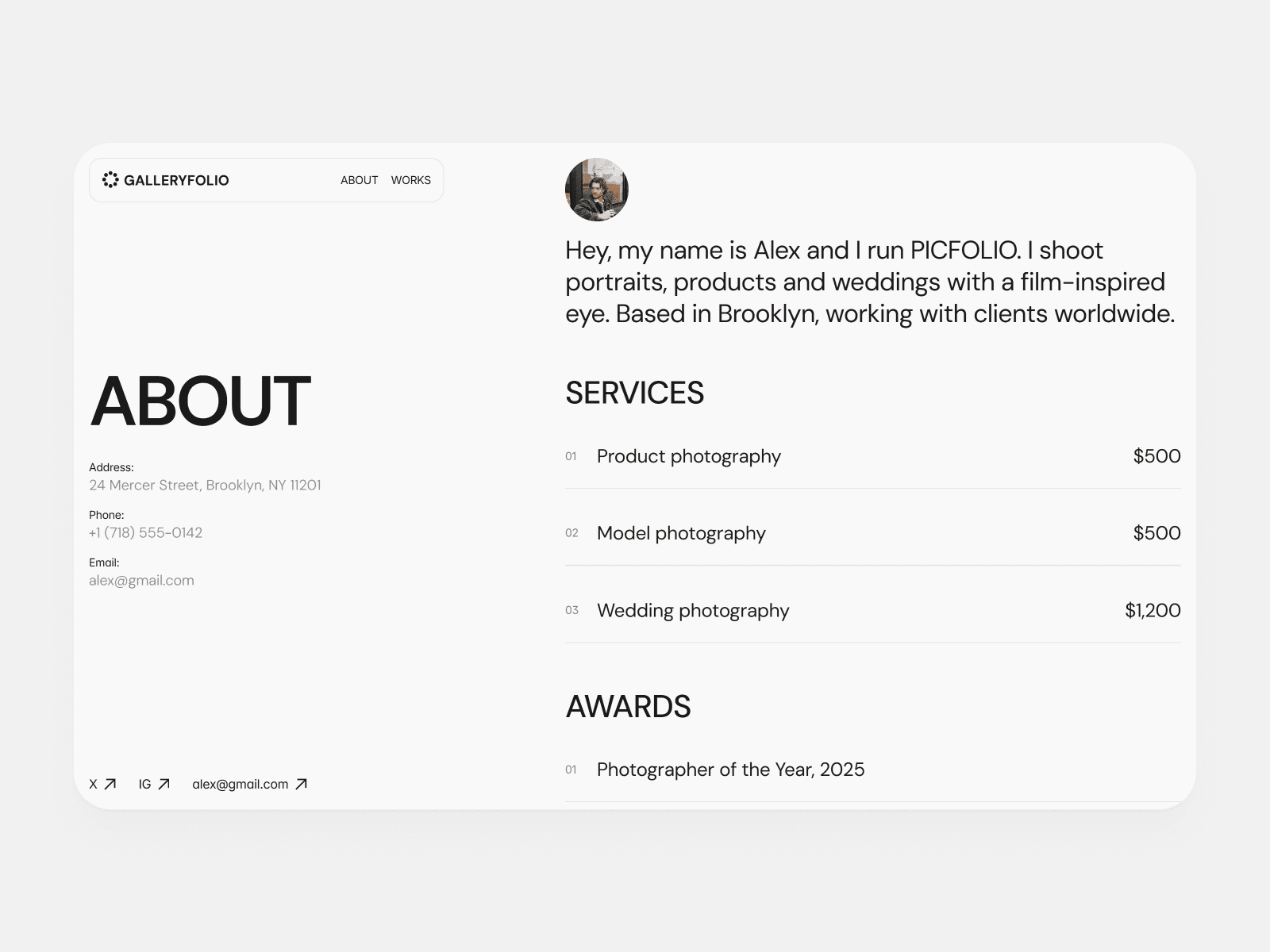 Gallery Folio