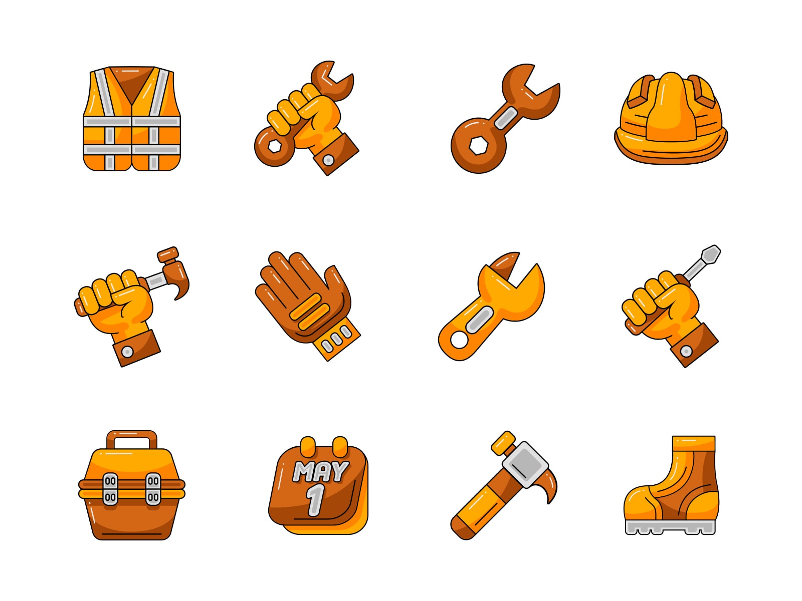 Labor Day Icon Set