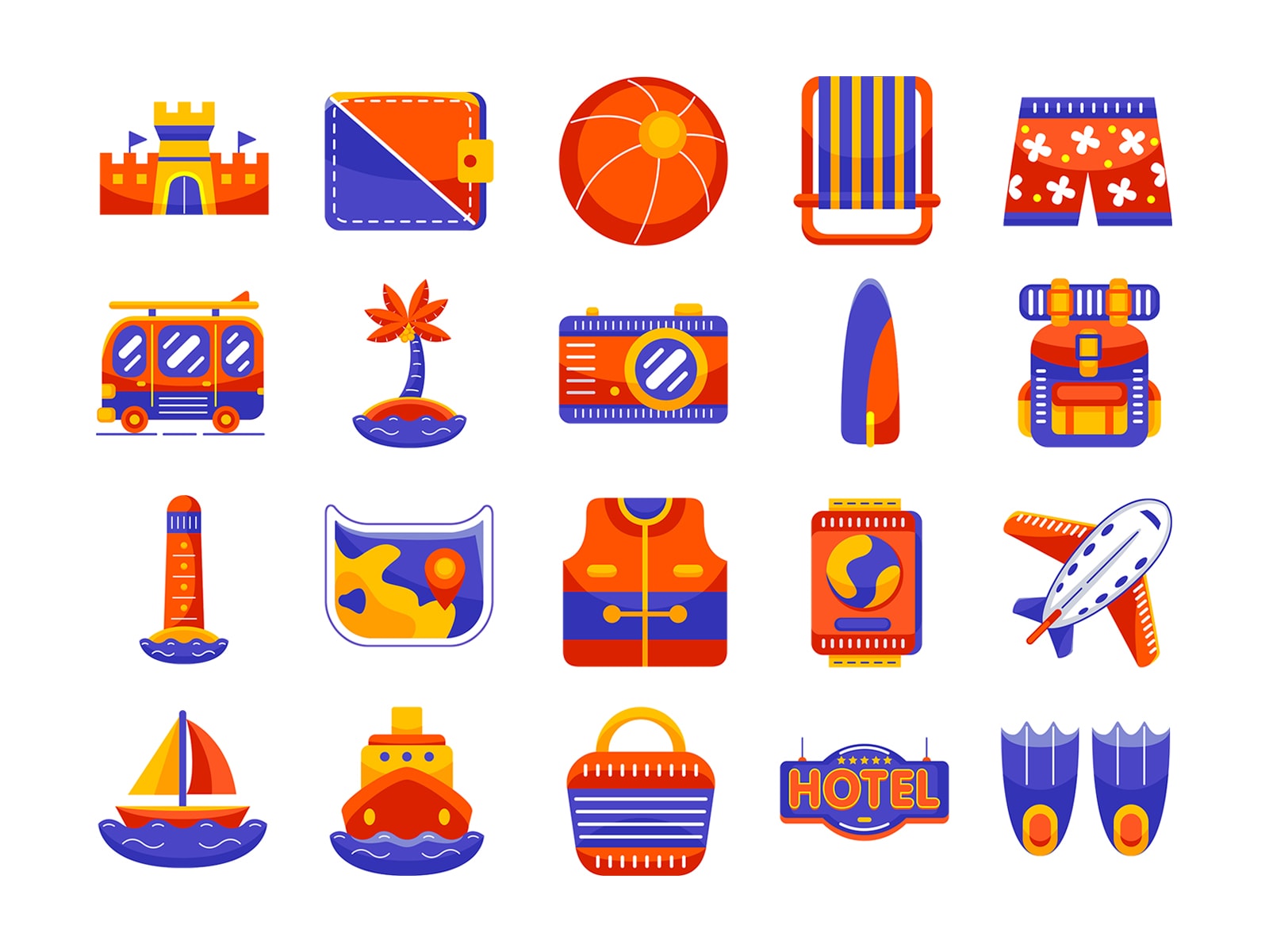 Vacation Flat Icon