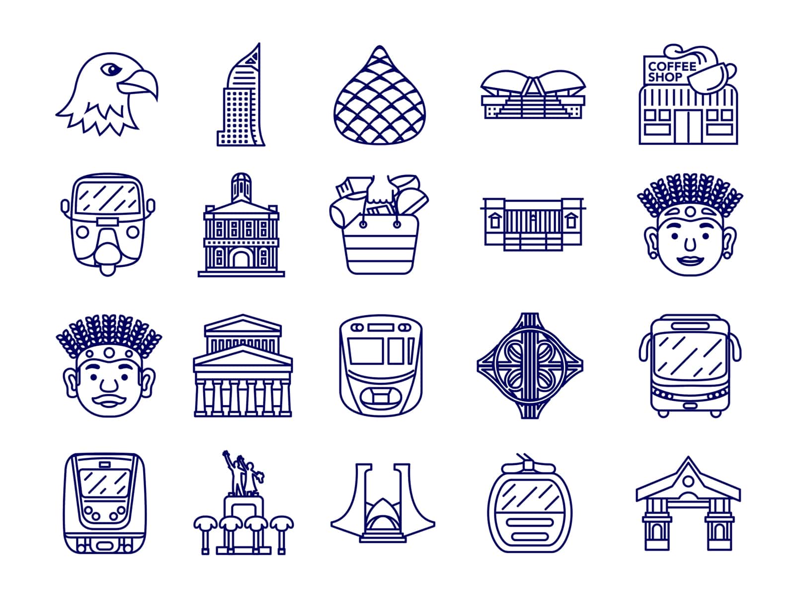 Jakarta Outline Icon