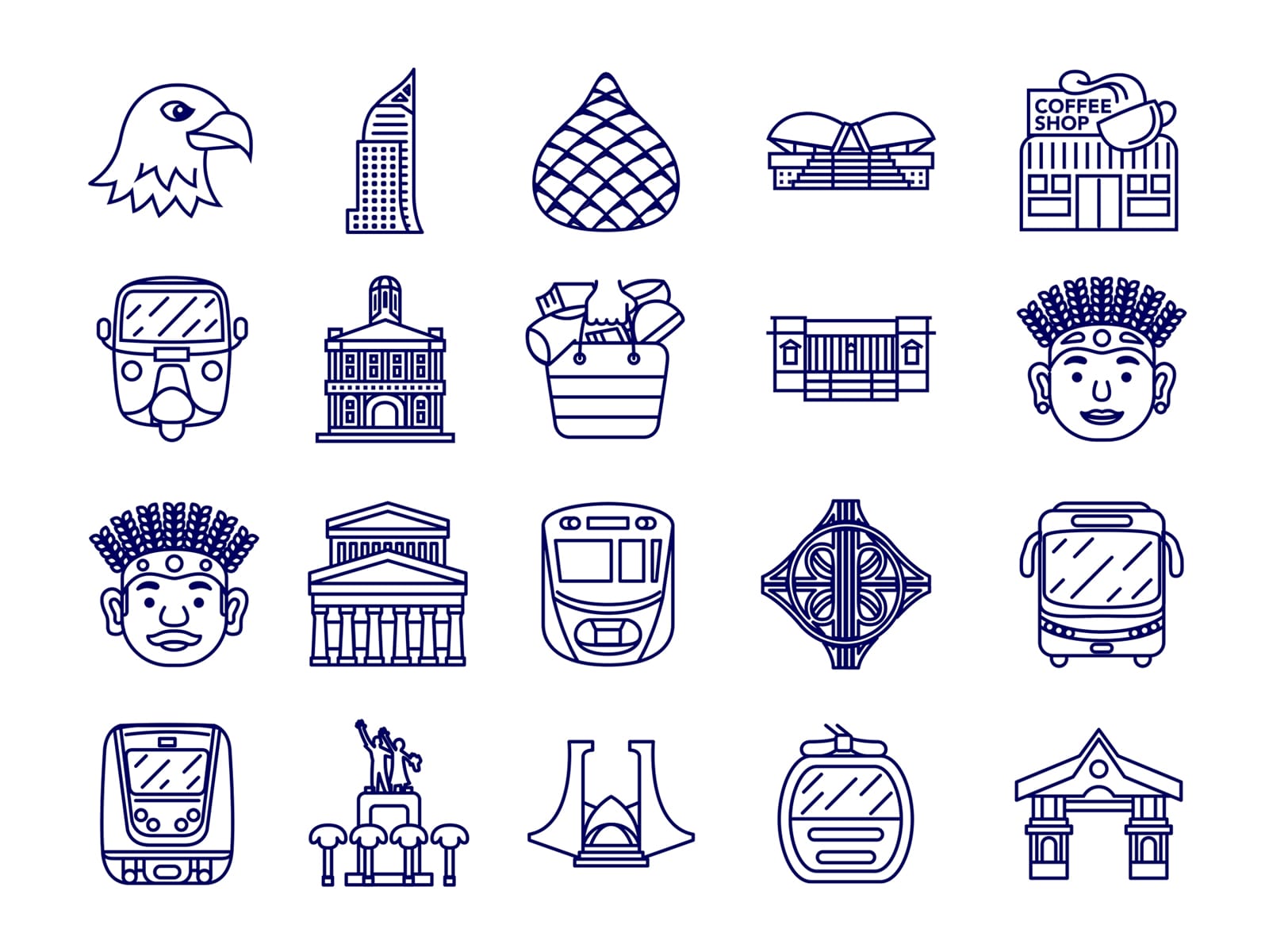 Jakarta Outline Icon