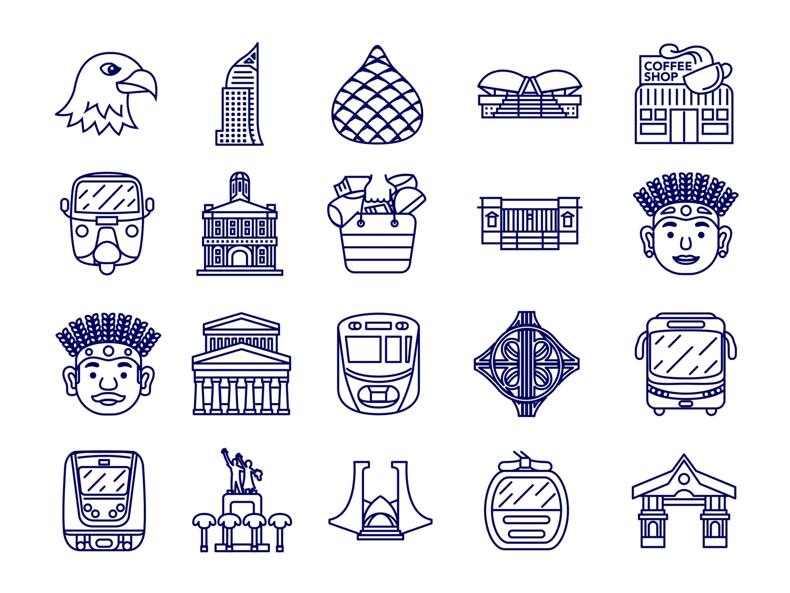 Jakarta Outline Icon