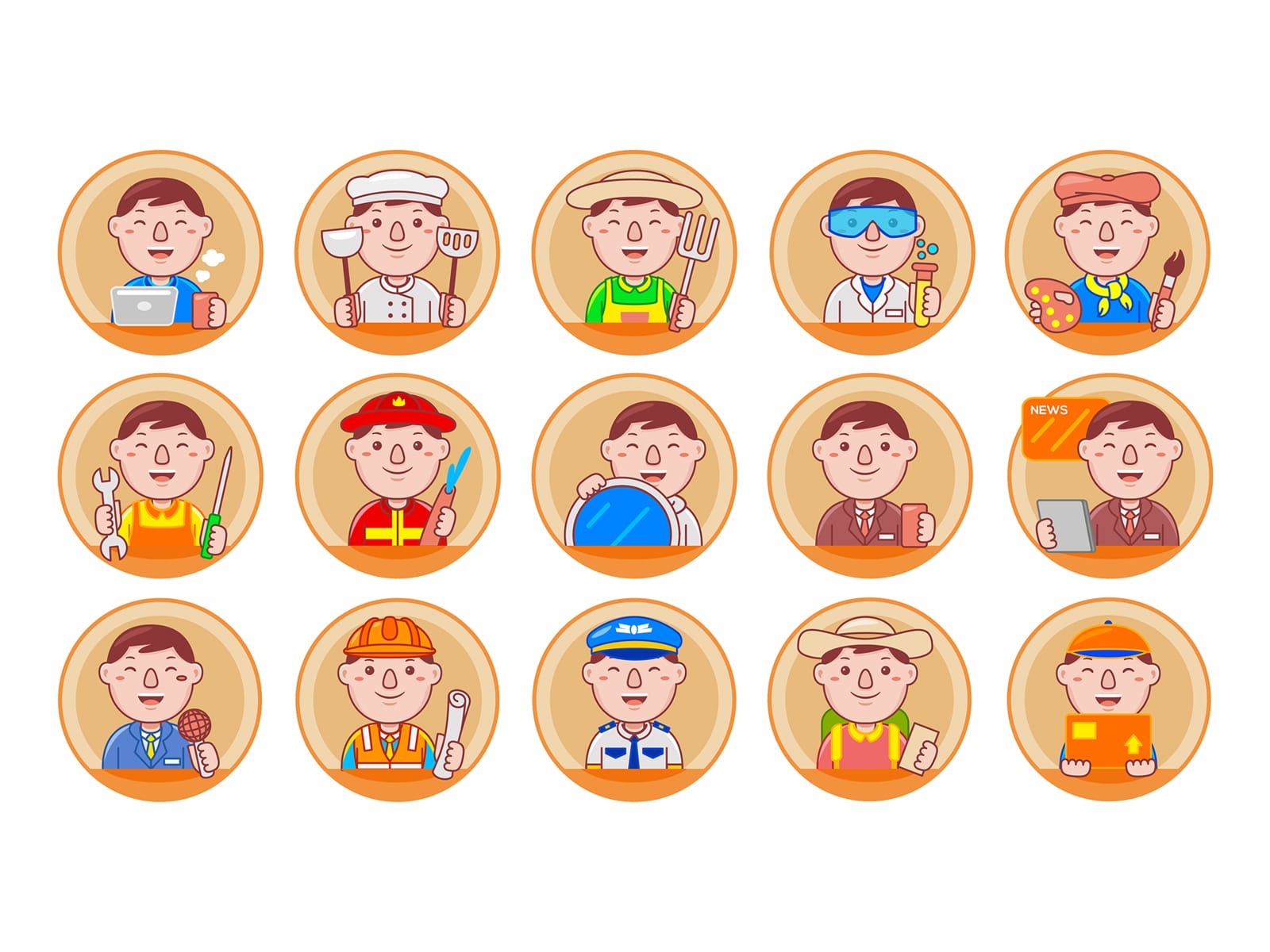 Man Worker Badge
