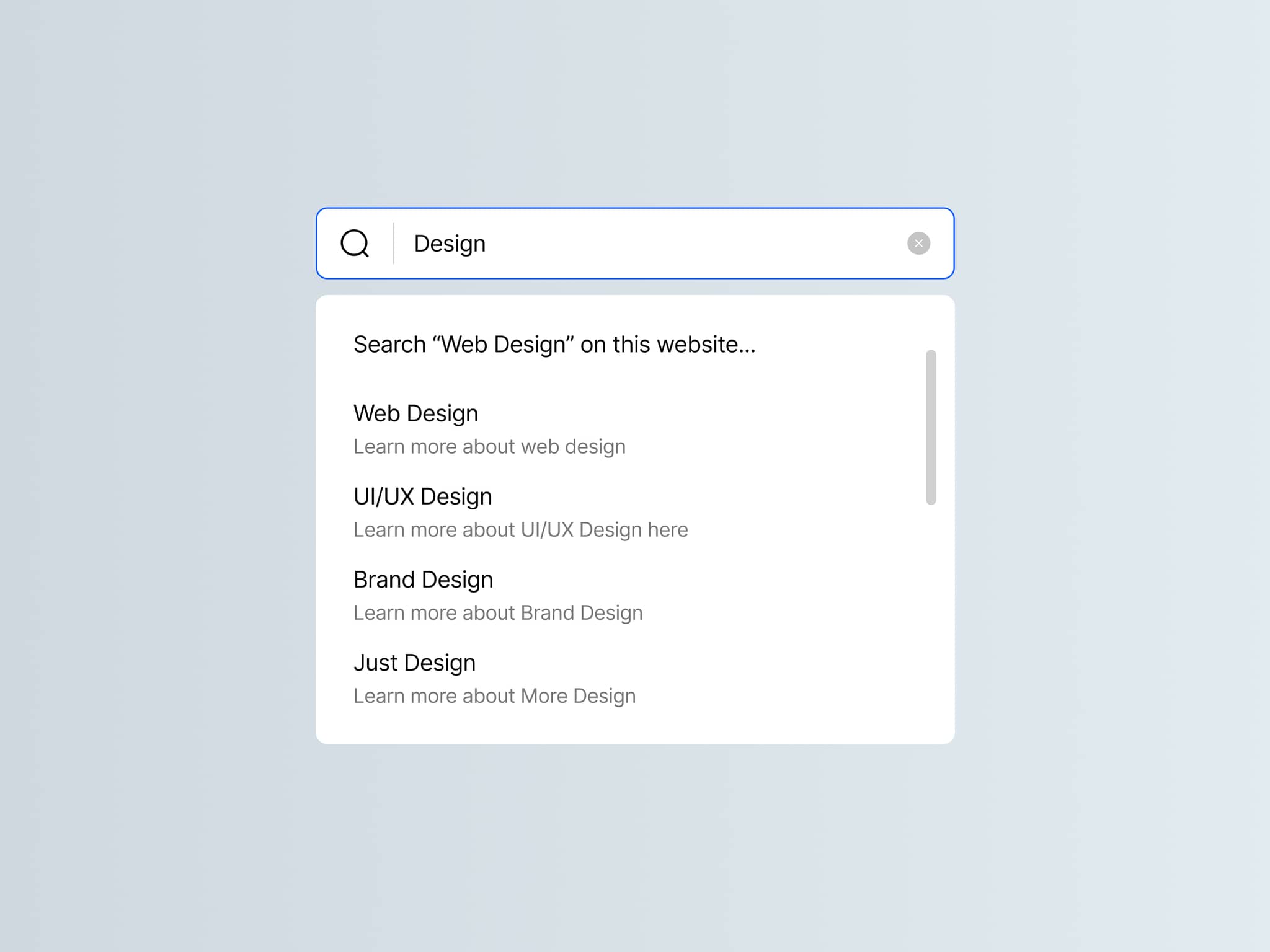 Simple Search Bar