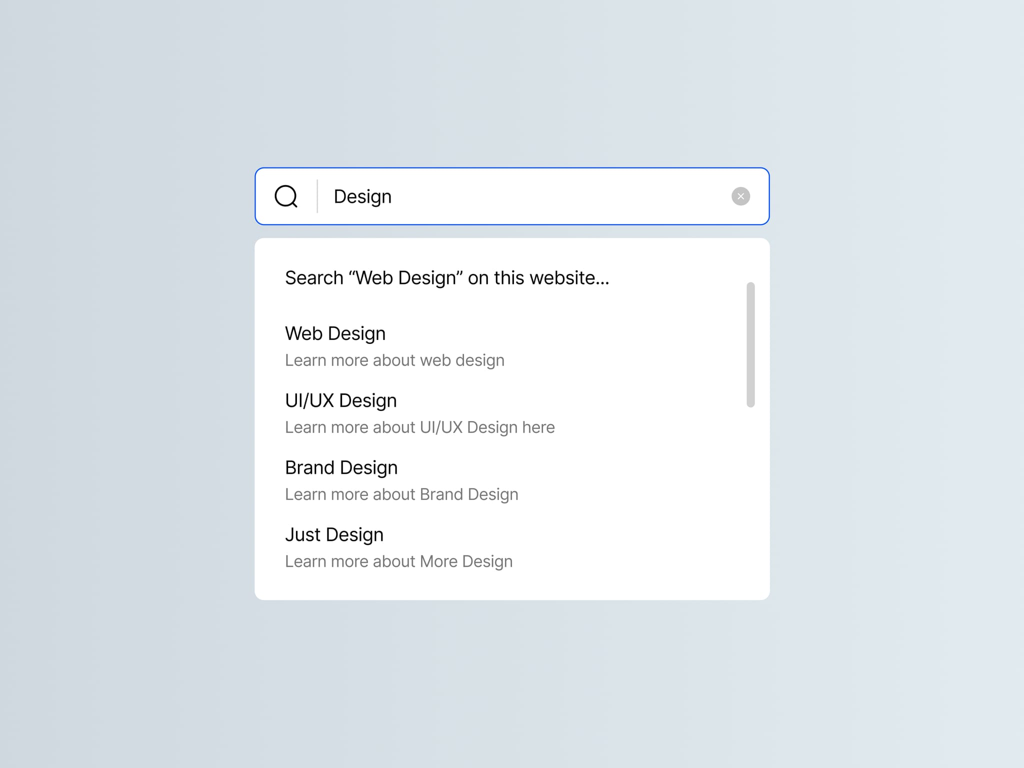 Simple Search Bar