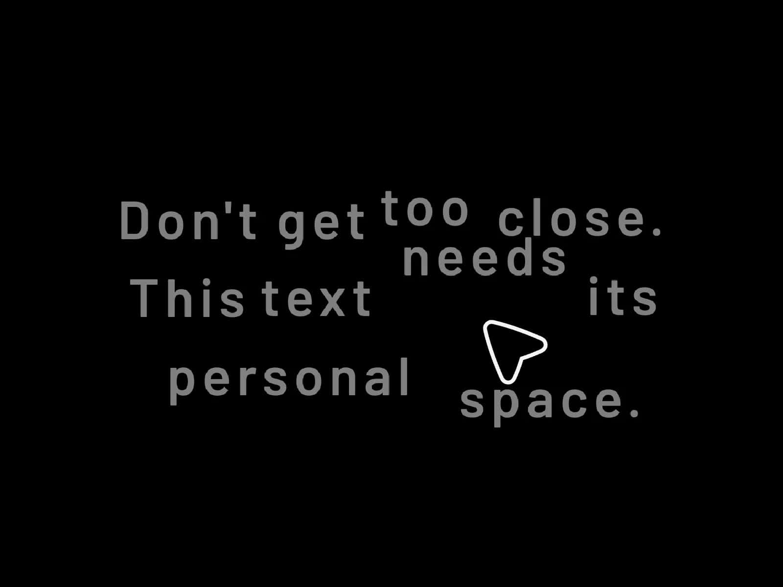 Avoiding Text