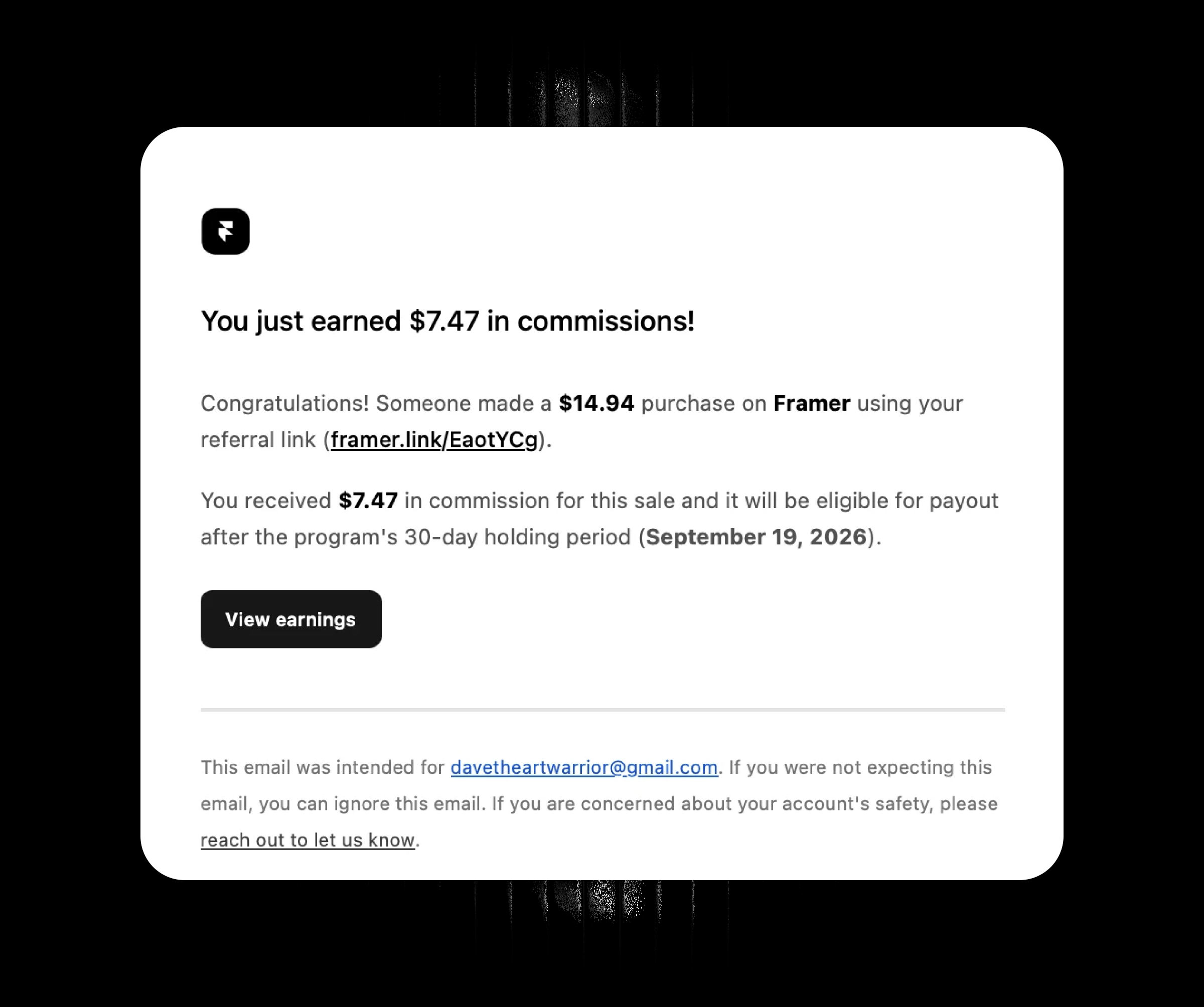 My Ingress @framer template, a small Coming Soon website, made its first commission sale just 3 days after release.Is this a sign that I’m overcomplicating the template business too much? Let’s see where this takes me.