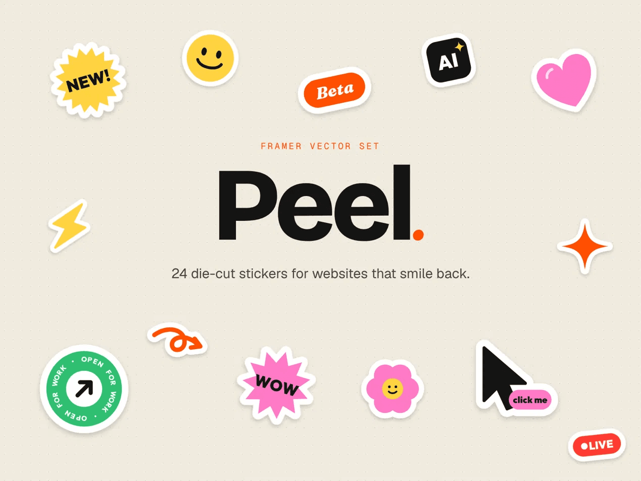 Peel: Die-Cut Sticke