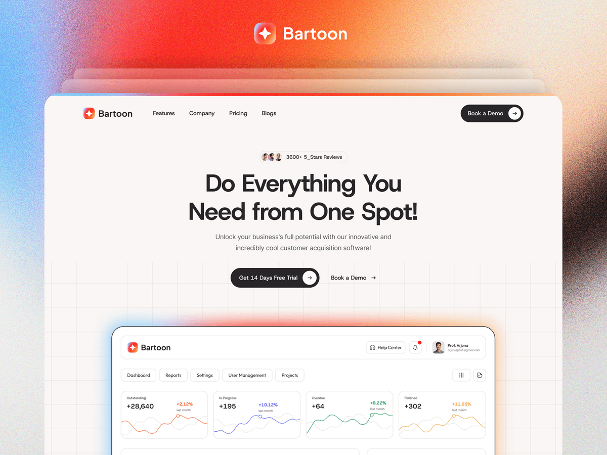 🚀 Bartoon — Free SaaS Framer TemplatePreview Bartoon →Remix Bartoon for Free →Bartoon is a 100% free modern Framer template built for SaaS, AI startups, software companies, and digital businesses.✨ 14+ ready-to-use pages🎨 Clean & modern UI⚡ Fully responsive🧩 Reusable components🚀 Easy to customize🆓 Completely Free
