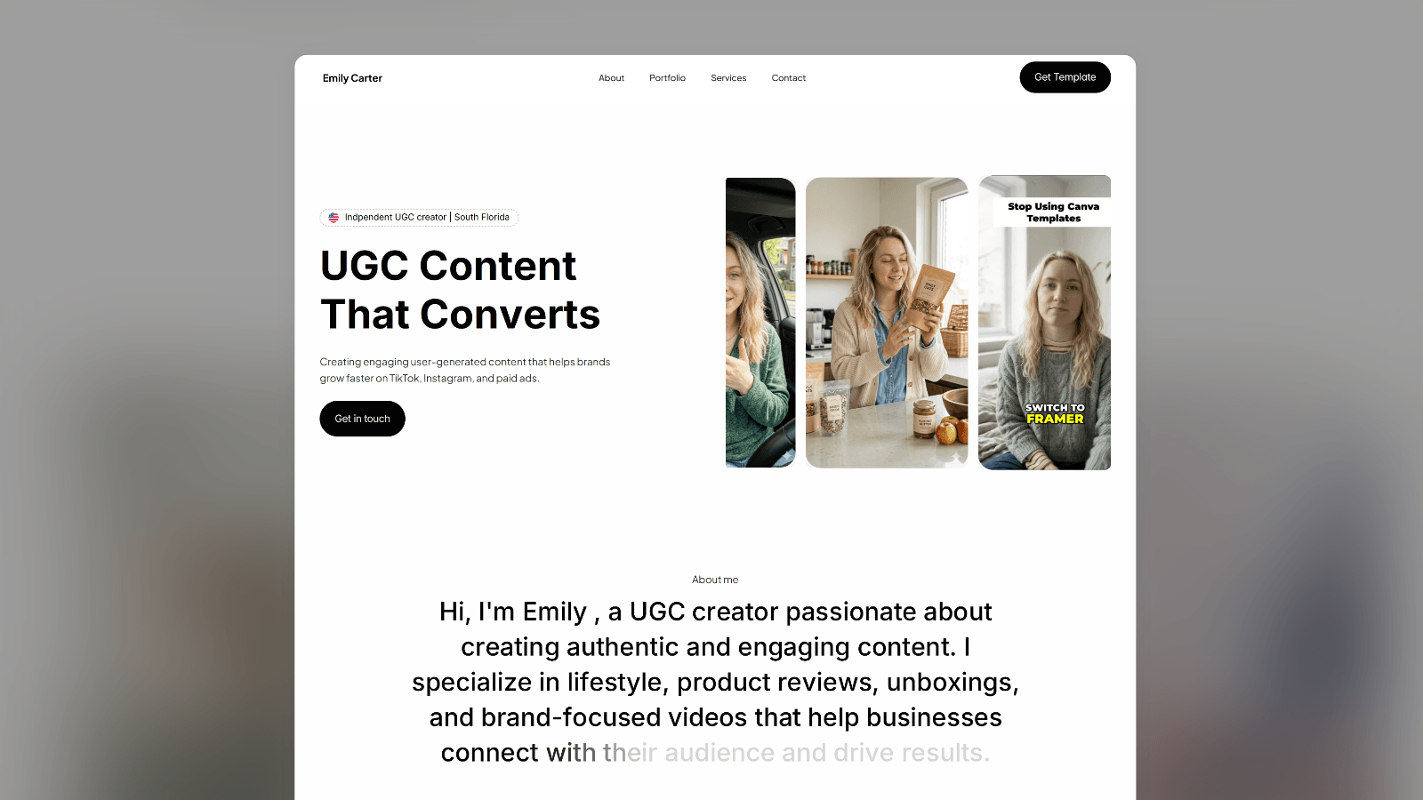 Emily UGC Folio