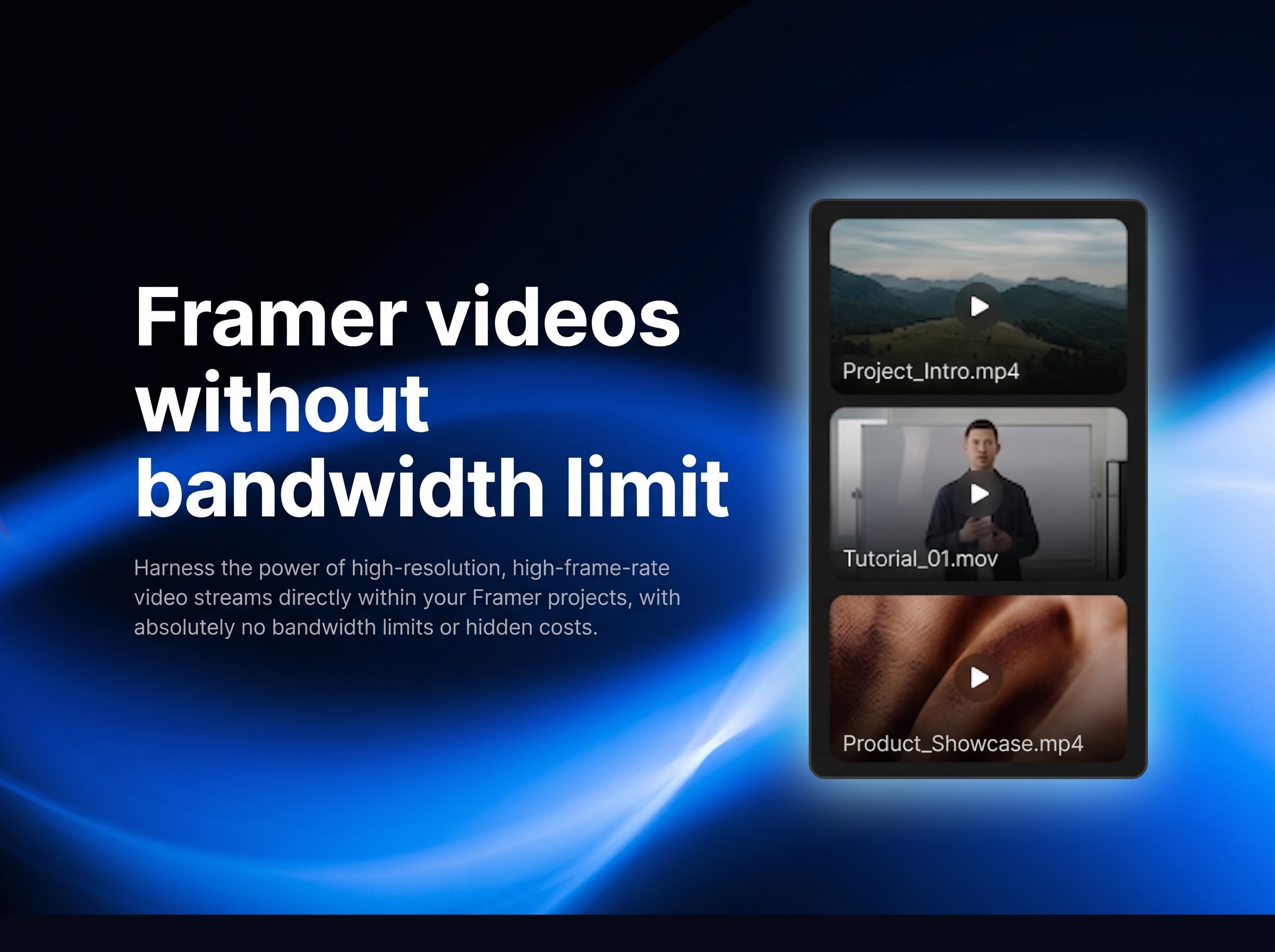 Nodstream Video Bandwidth