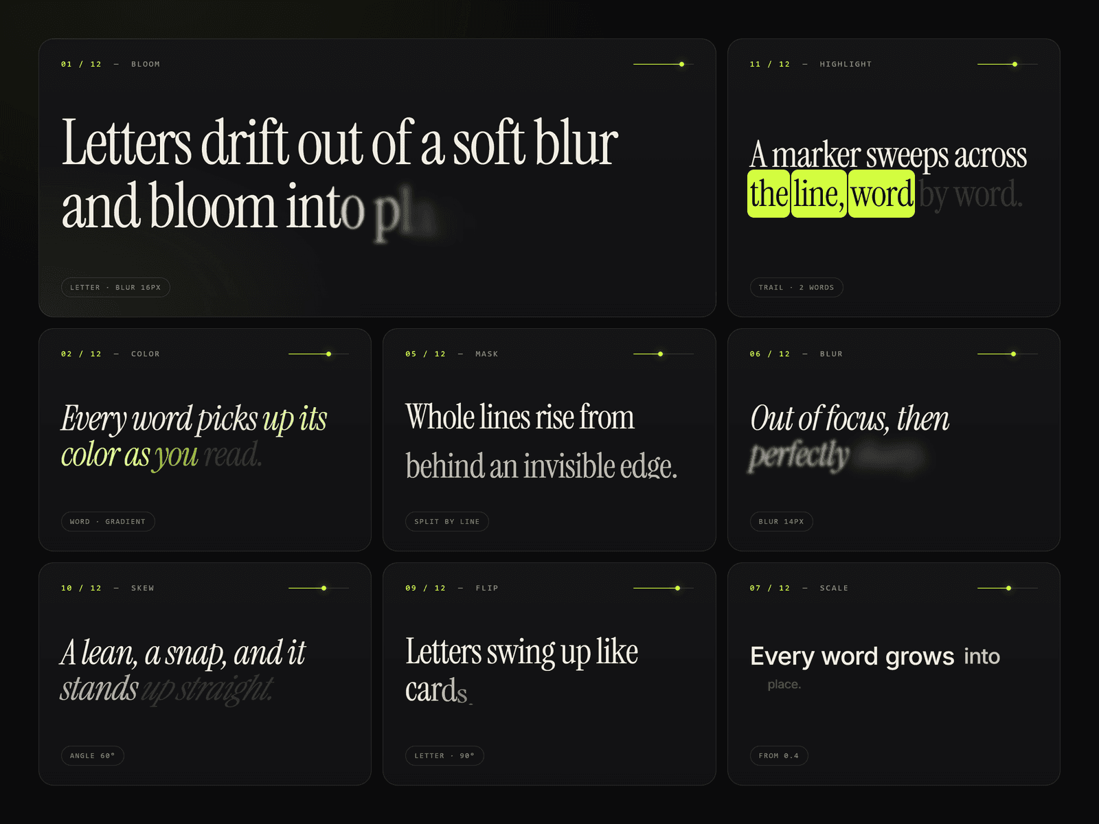 Scroll Text Effect