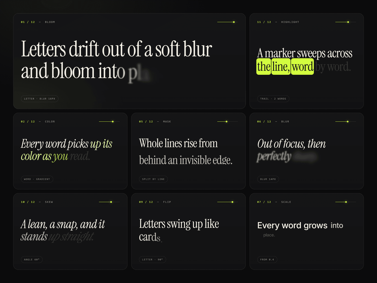 Scroll Text Effect