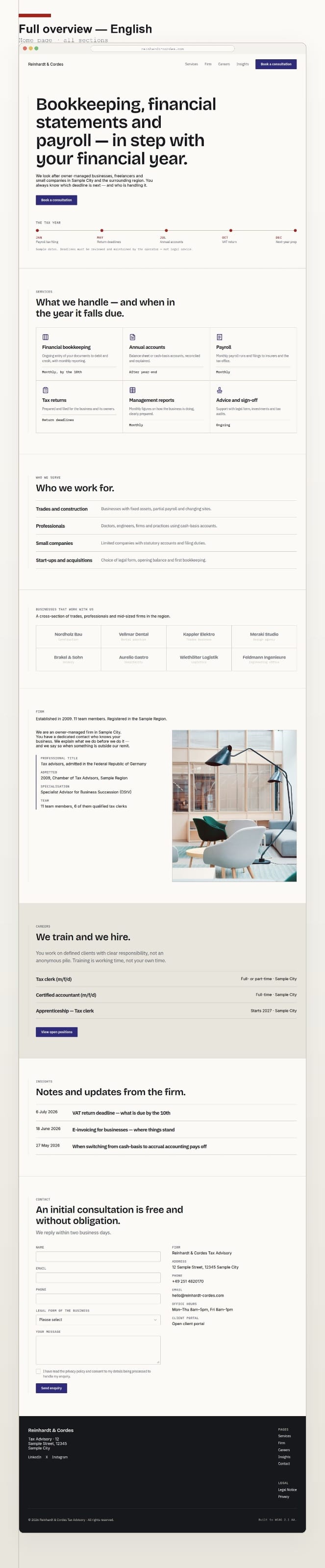 Tax Firm Template
