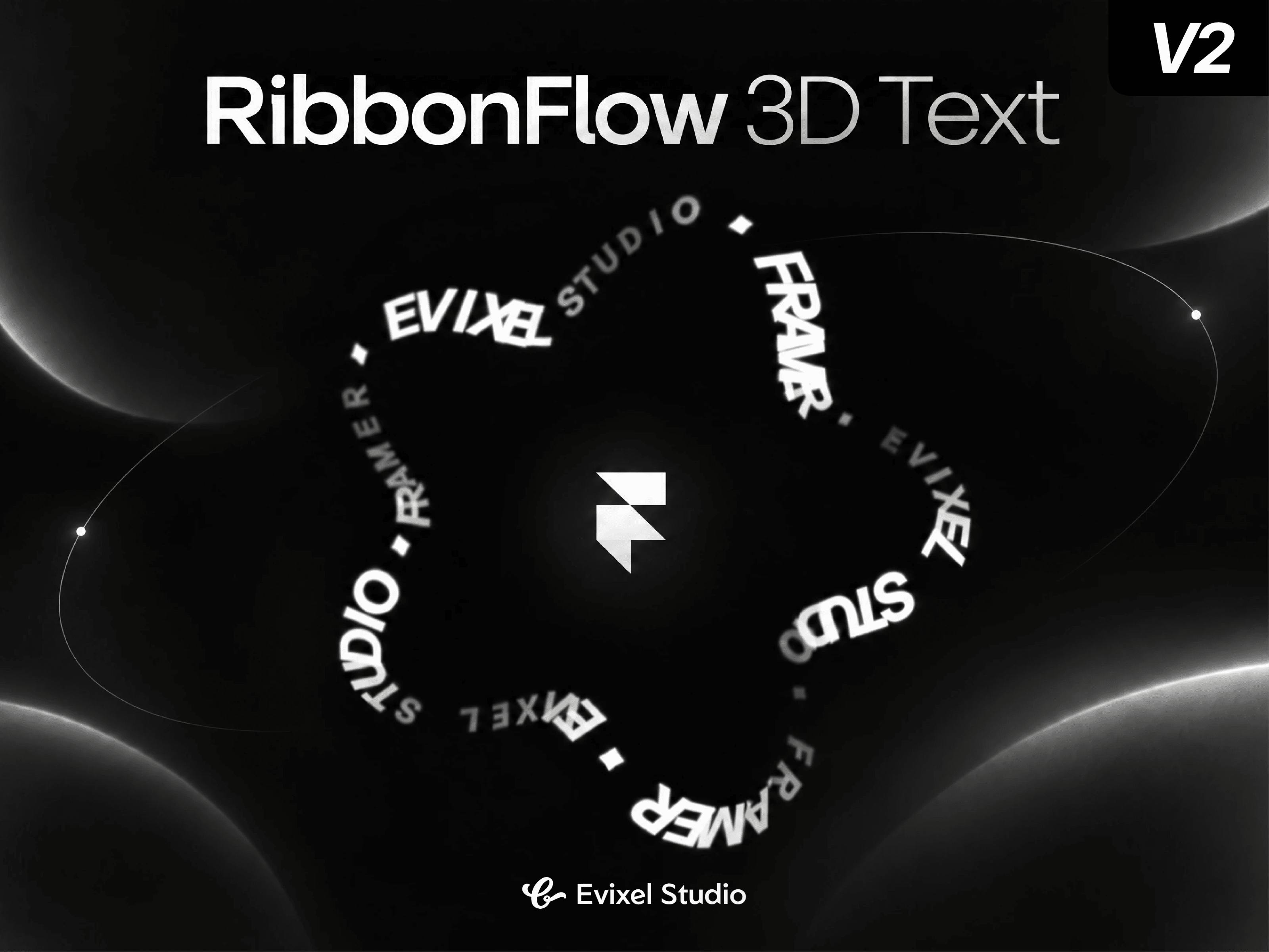 RibbonFlow 3D Text