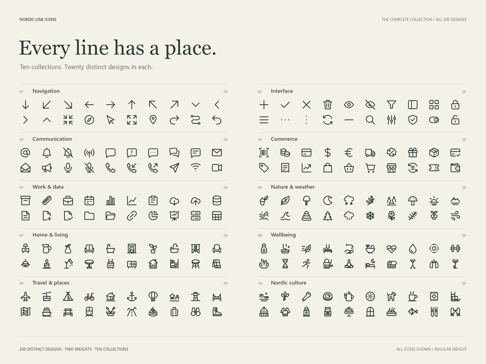 Nordic Line Icons