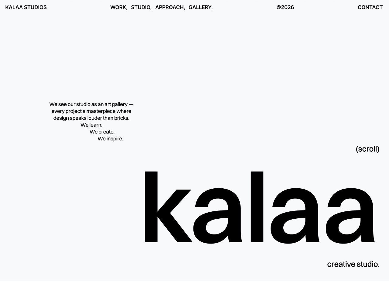 Finally, another one bites the dustJust completed kalaa.framer.media, which is an architectural firm based in India.That means, it is indeed time to get started with my new portfolio.Peace✌