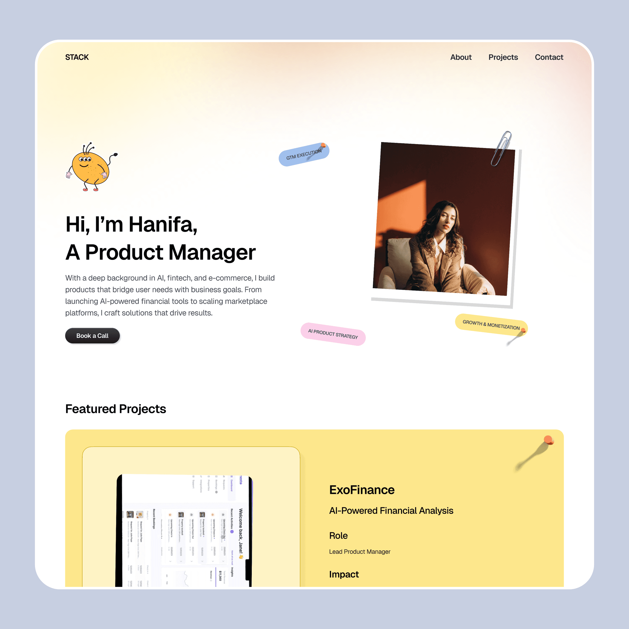 Stack: PM-folio