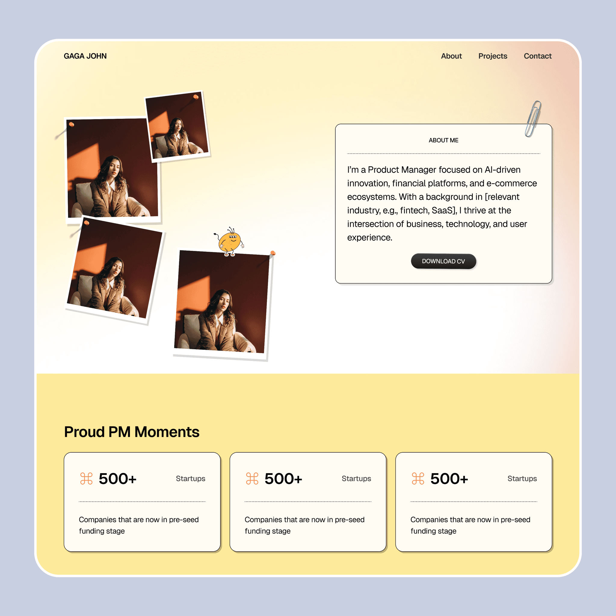 Stack: PM-folio