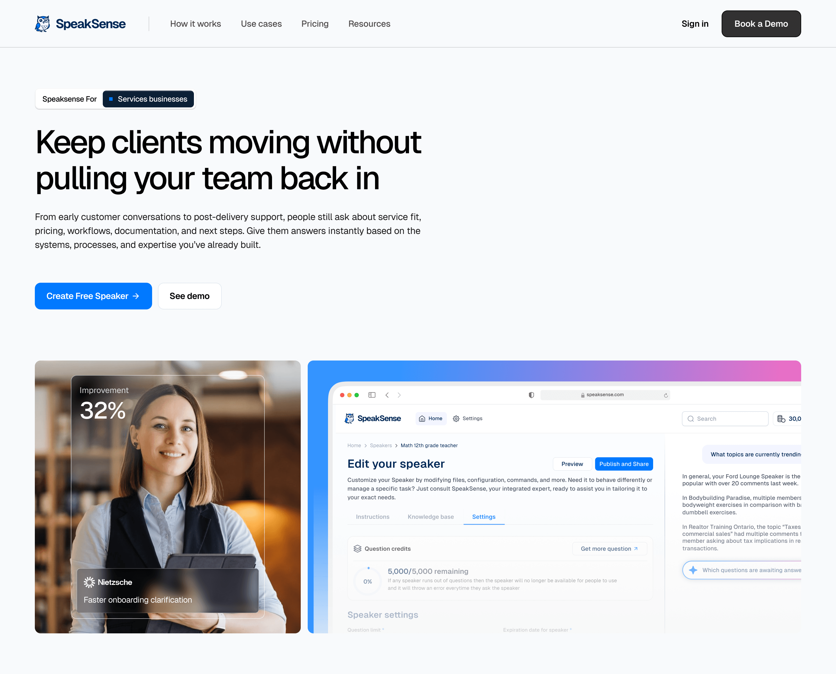 Two hero section directions for a client site- same headline, different visual approach. which one lands better? . . More of this over on X, in real time ideas, questions, and the people building cool stuff https://x.com/rightnextstep?s=11